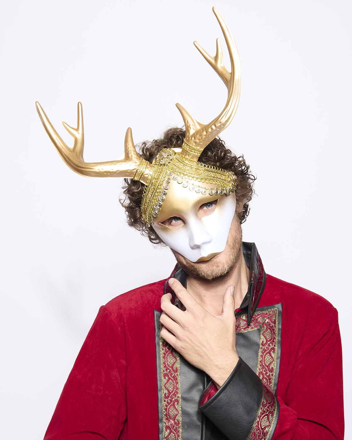 Mystical Stag Venetian Mask