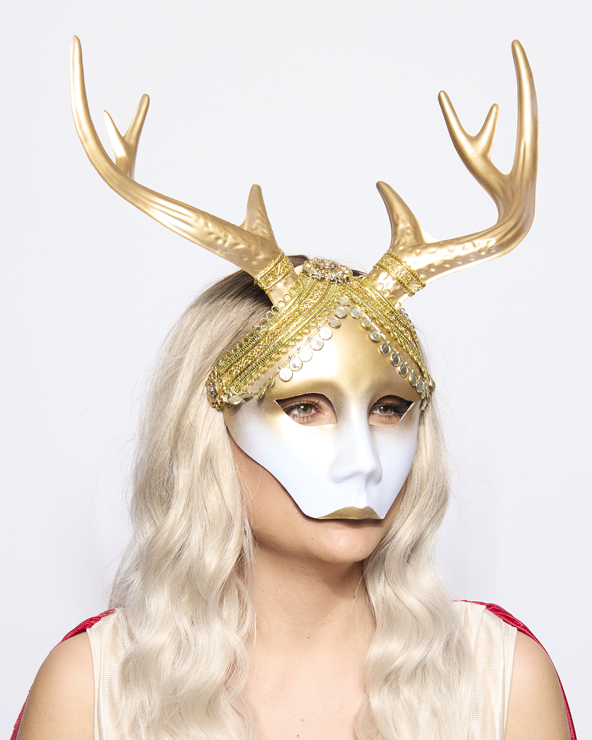 Mystical Stag Venetian Mask