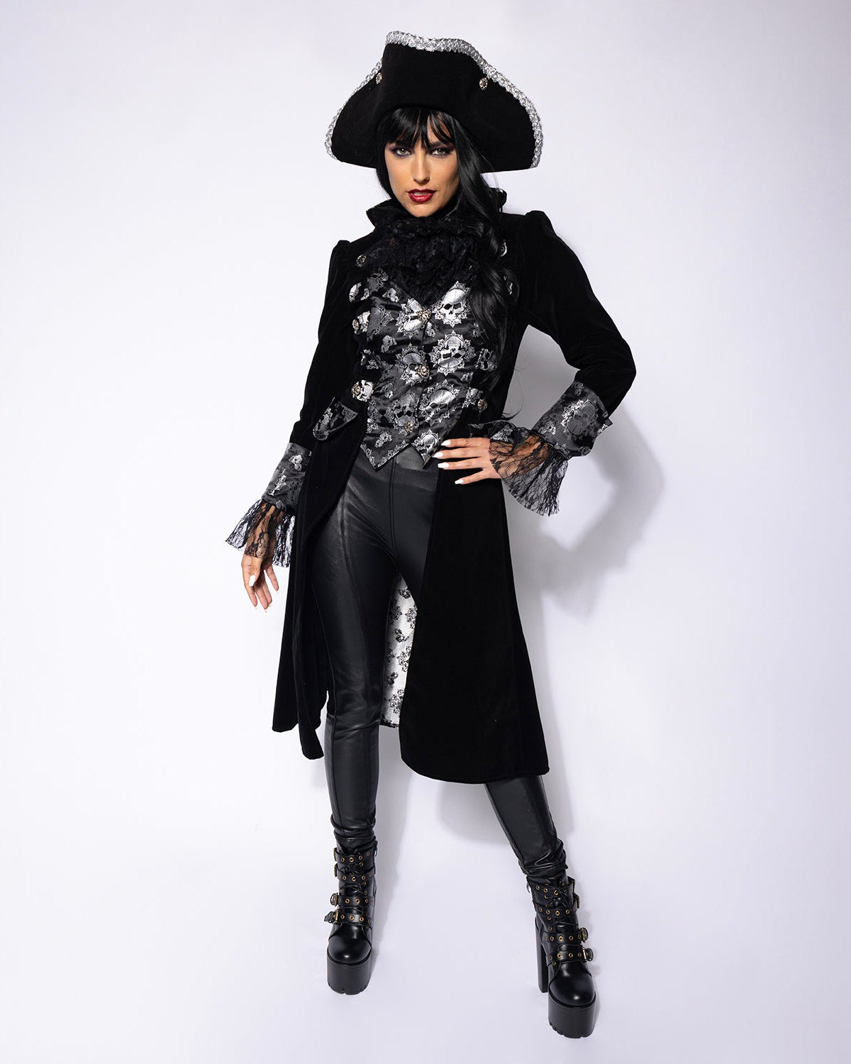 Ladies Captain Black Bones Coat