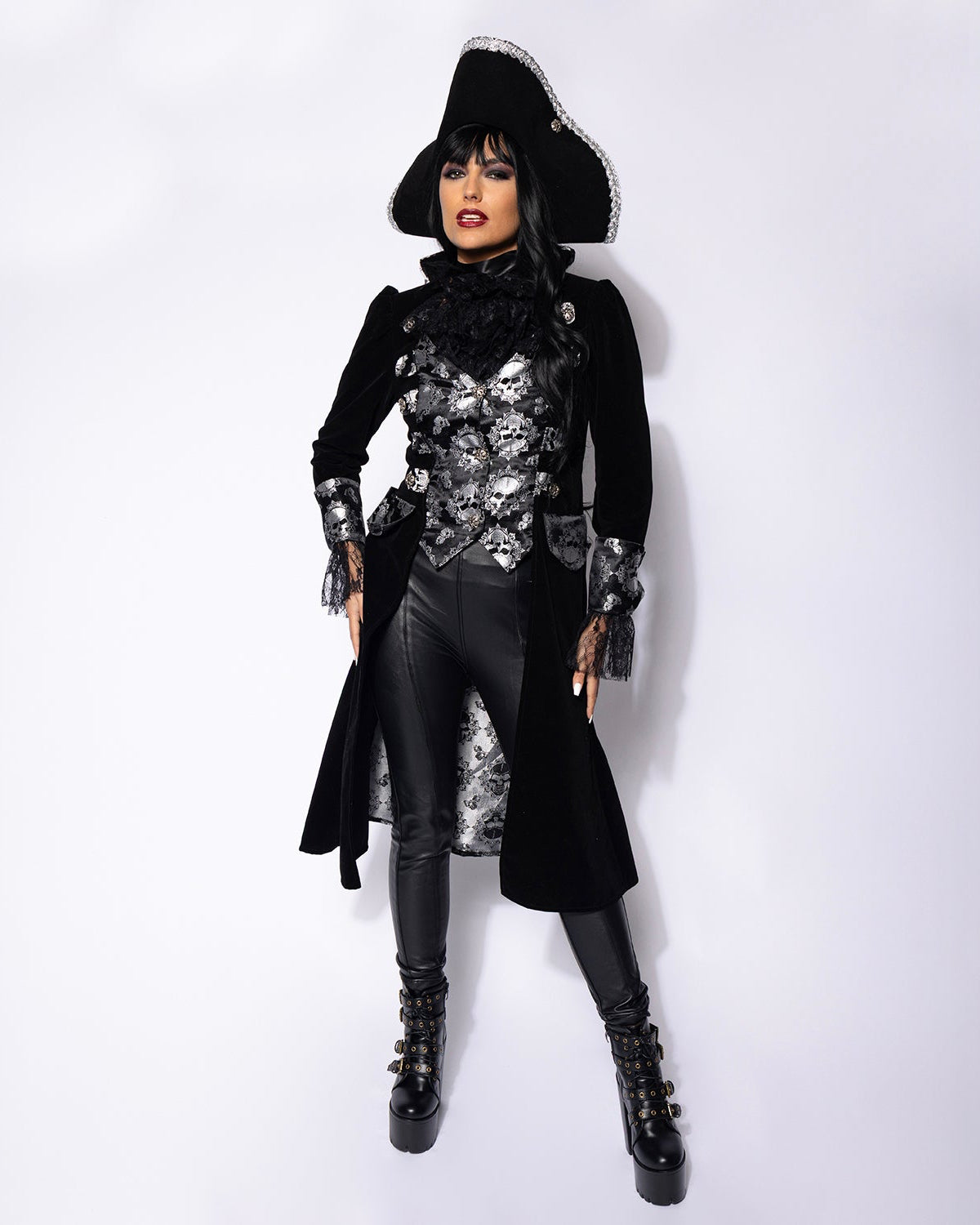 Ladies Captain Black Bones Coat