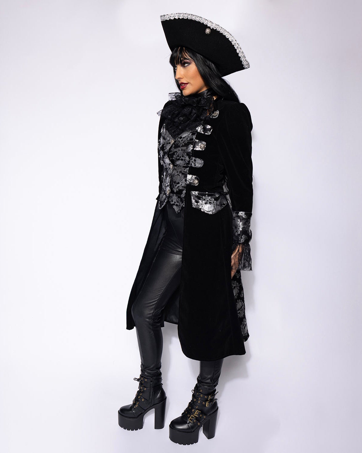 Ladies Captain Black Bones Coat