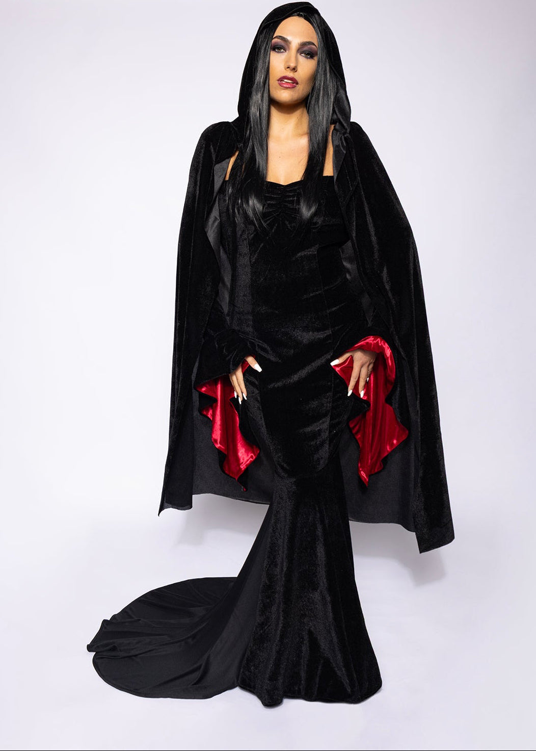 Black velvet Cape