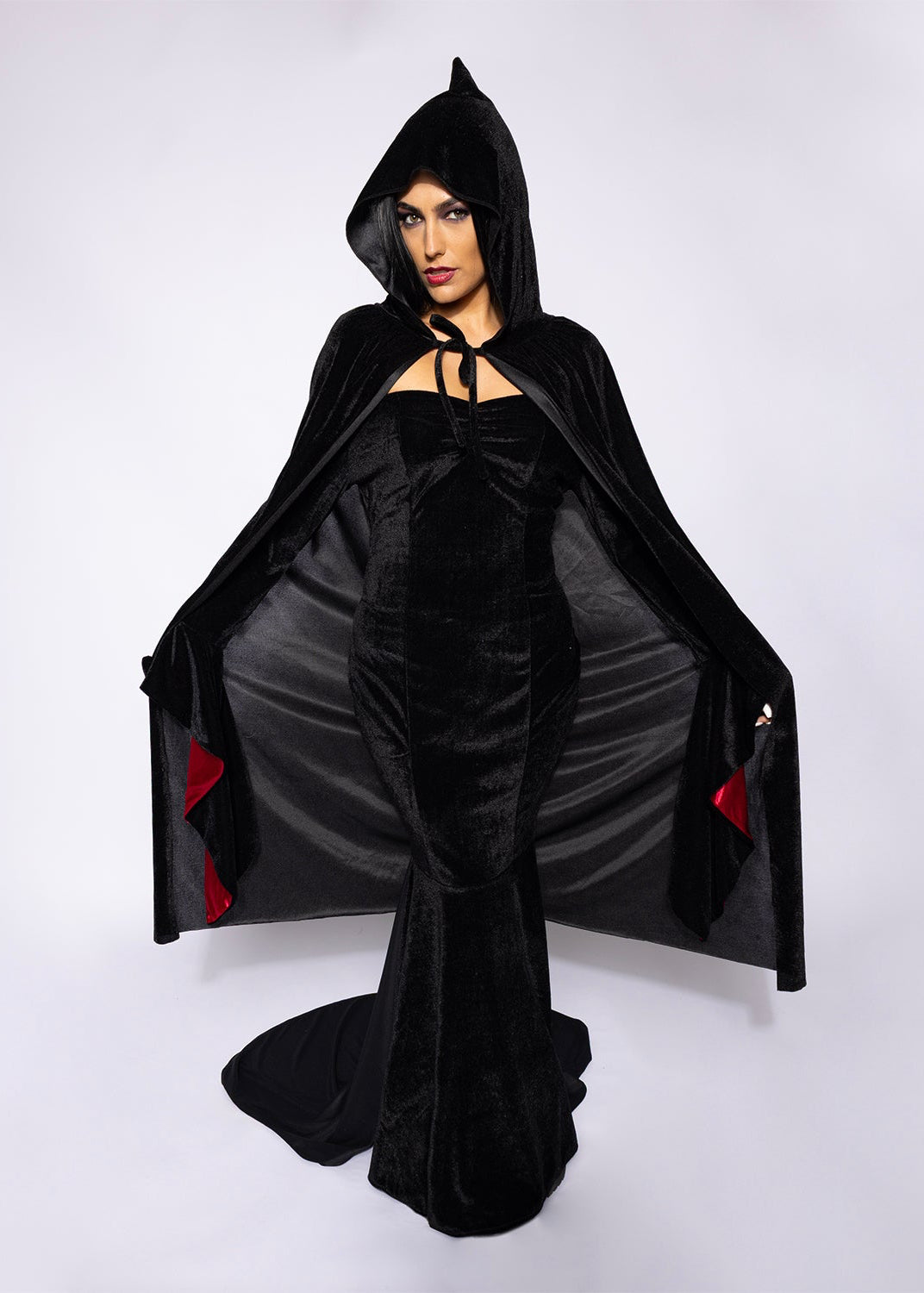 Black velvet Cape