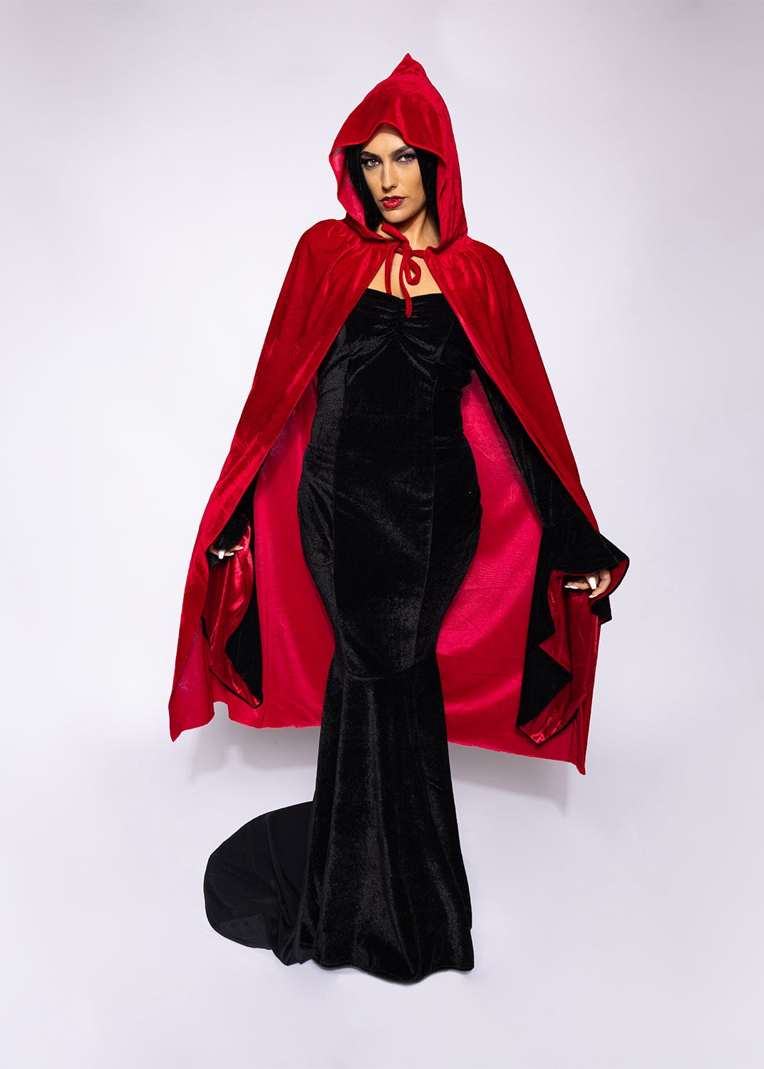 Blood Red Velvet Cape
