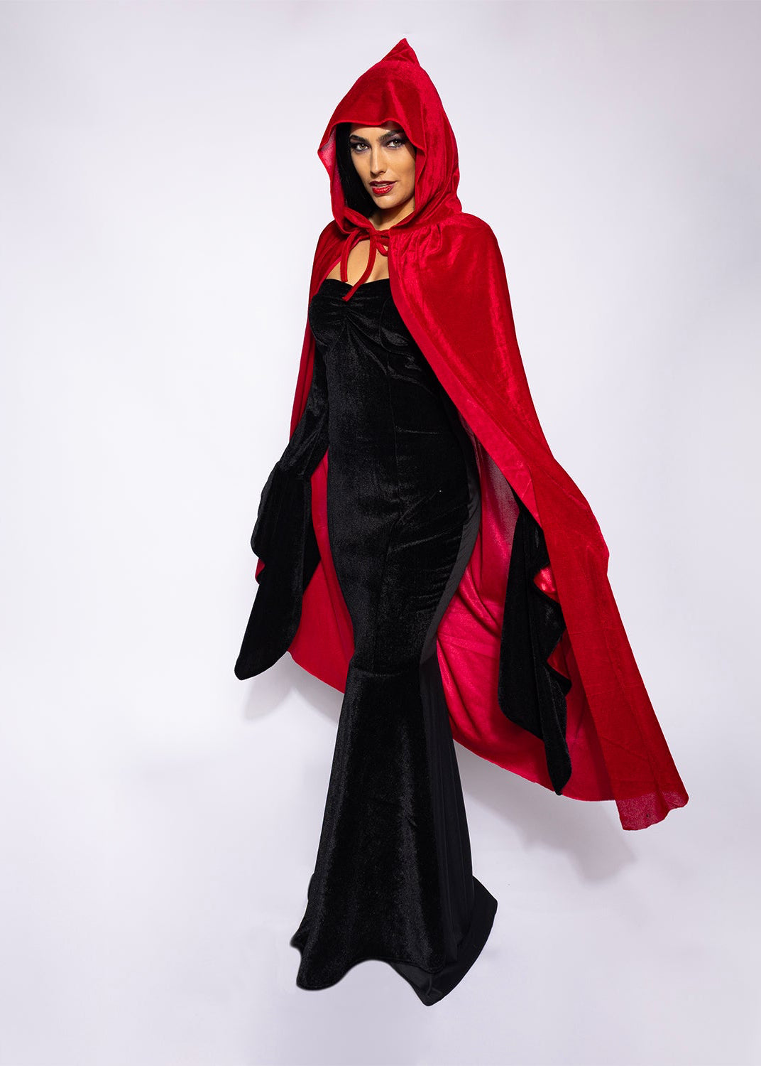 Blood Red Velvet Cape