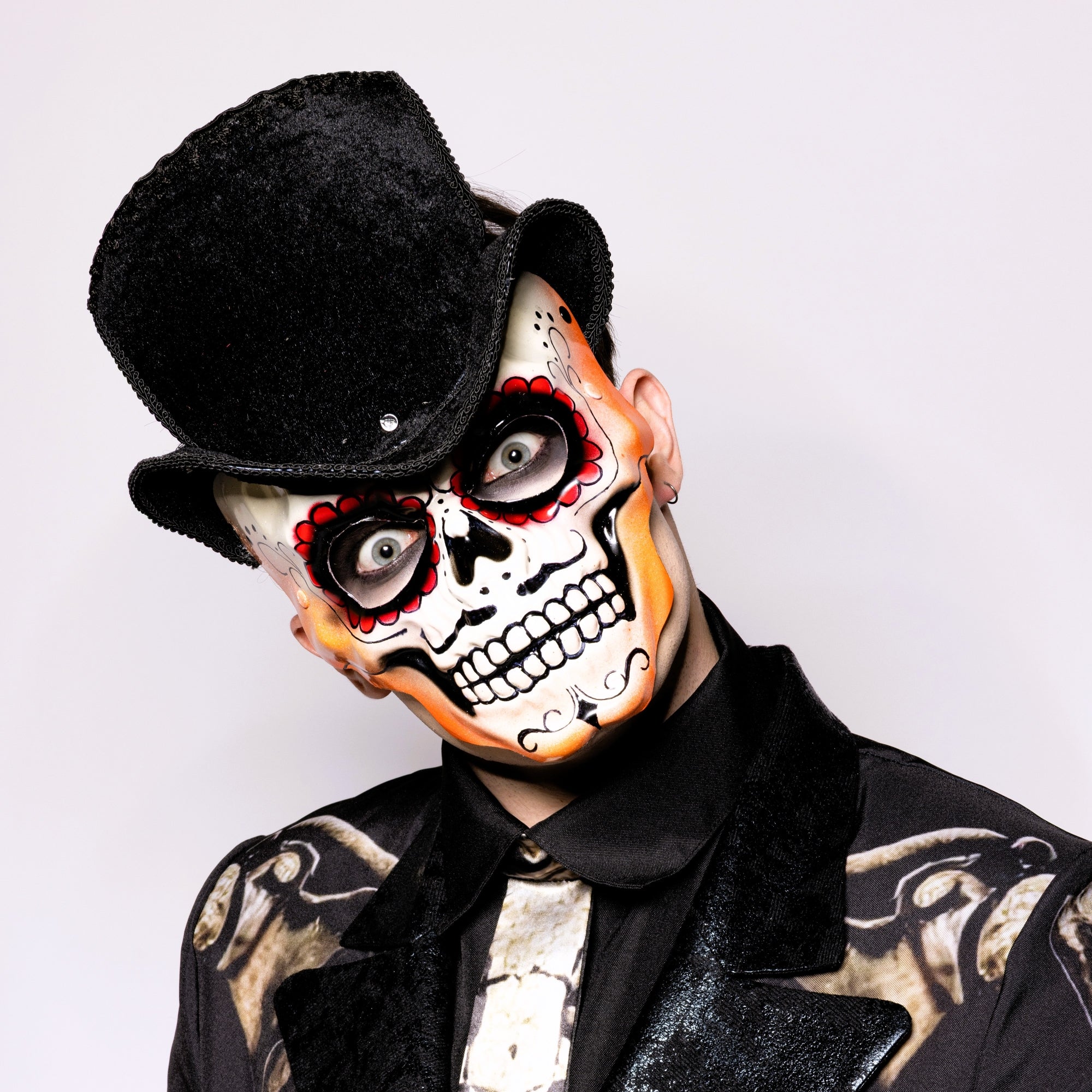 Day of the Dead, Top Hat, Skull Mask