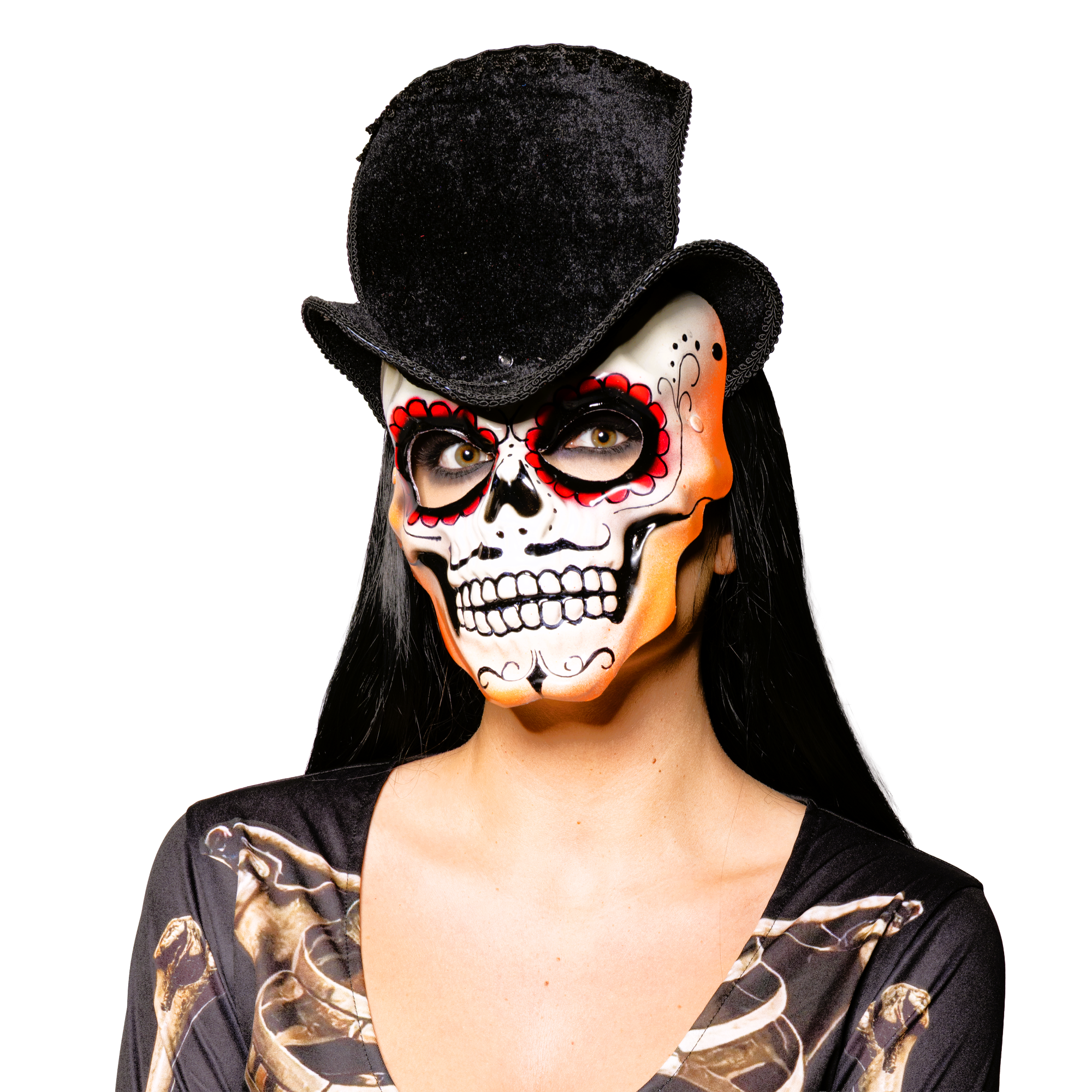 Day of the Dead, Top Hat, Skull Mask