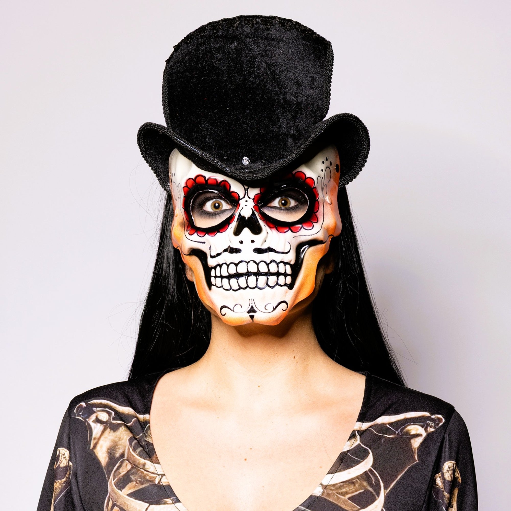 Day of the Dead, Top Hat, Skull Mask