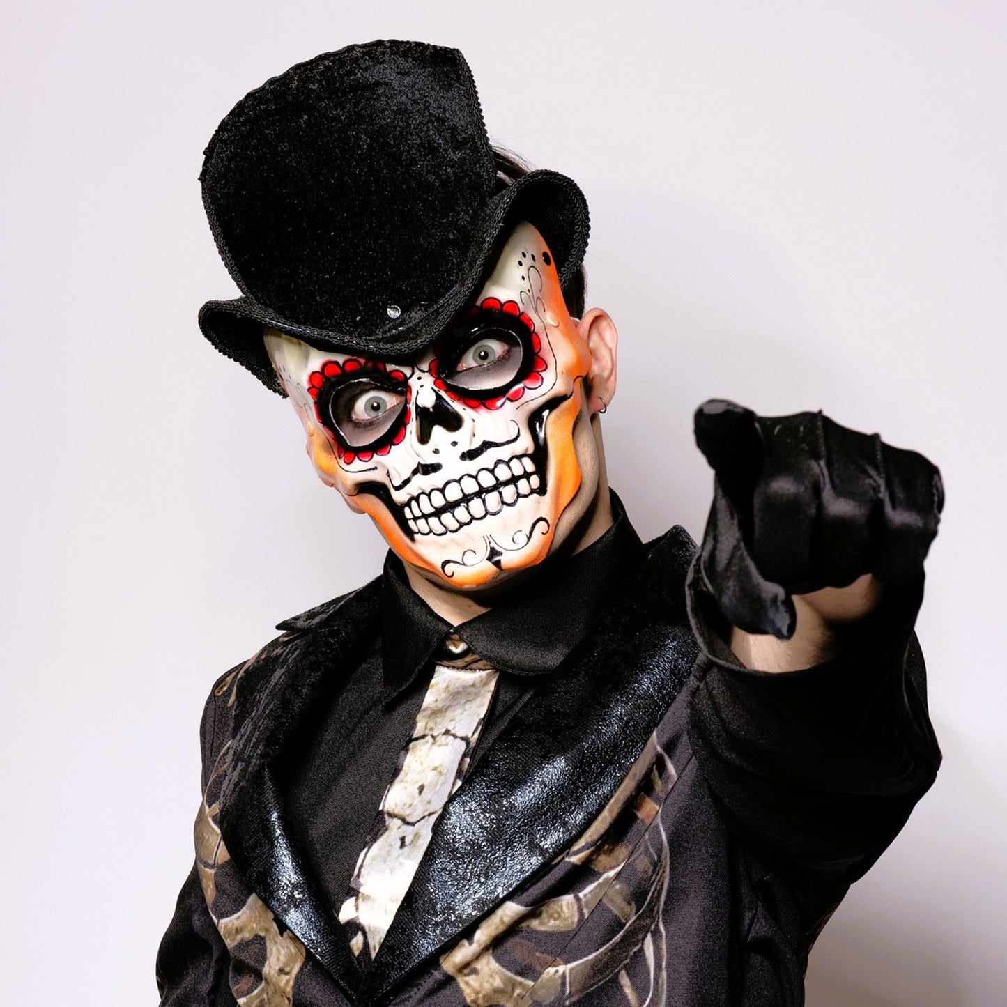 Day of the Dead, Top Hat, Skull Mask