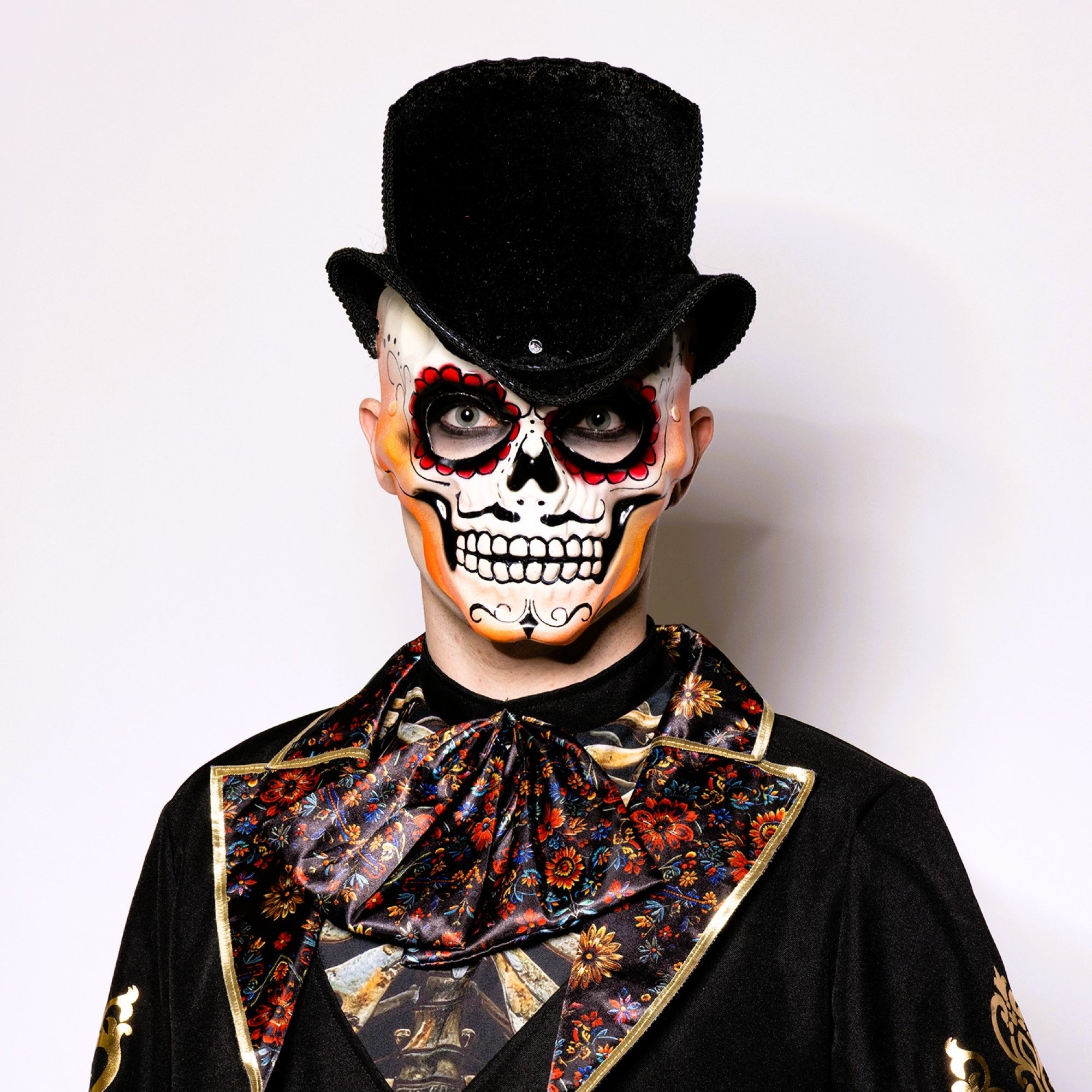 Day of the Dead, Top Hat, Skull Mask