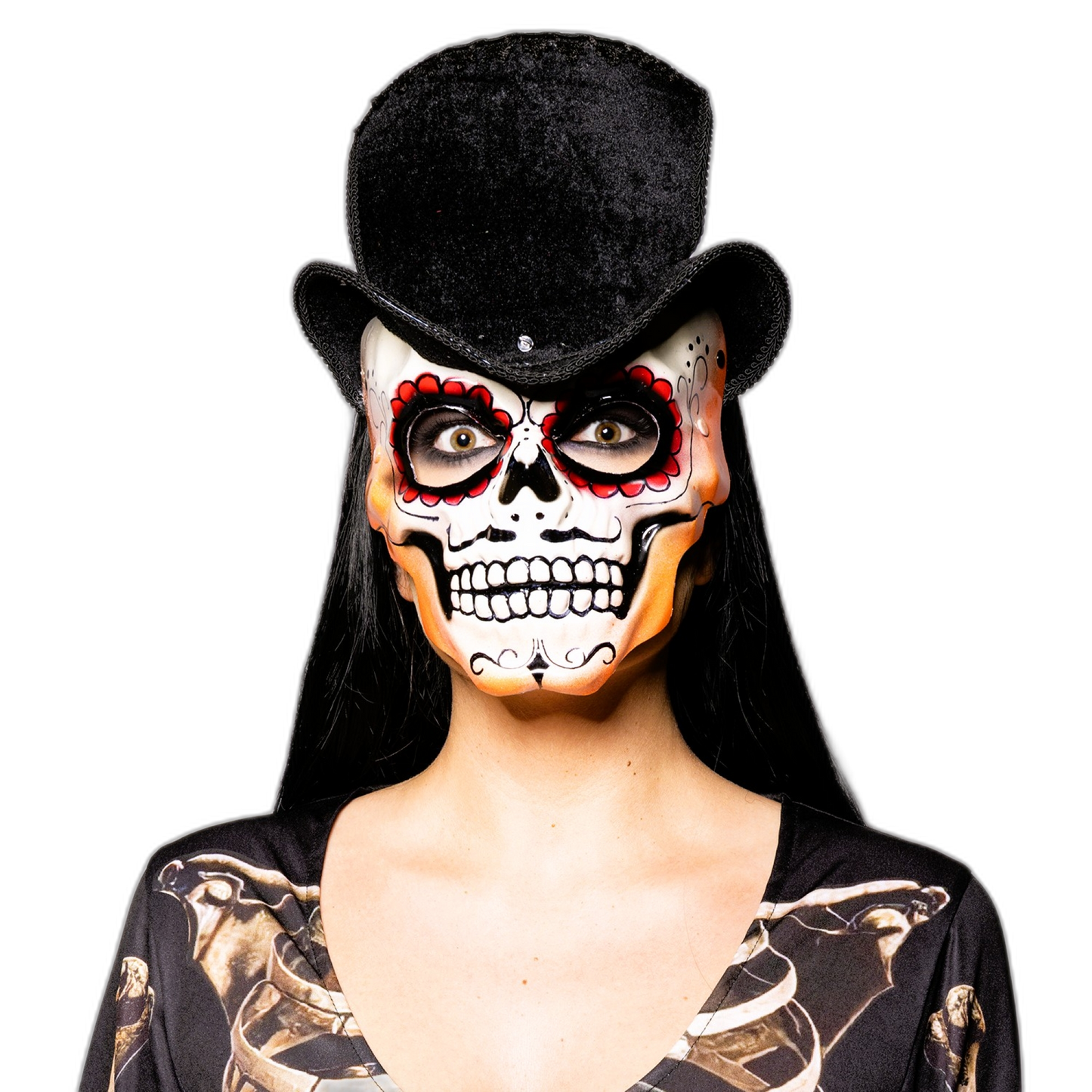 Day of the Dead, Top Hat, Skull Mask