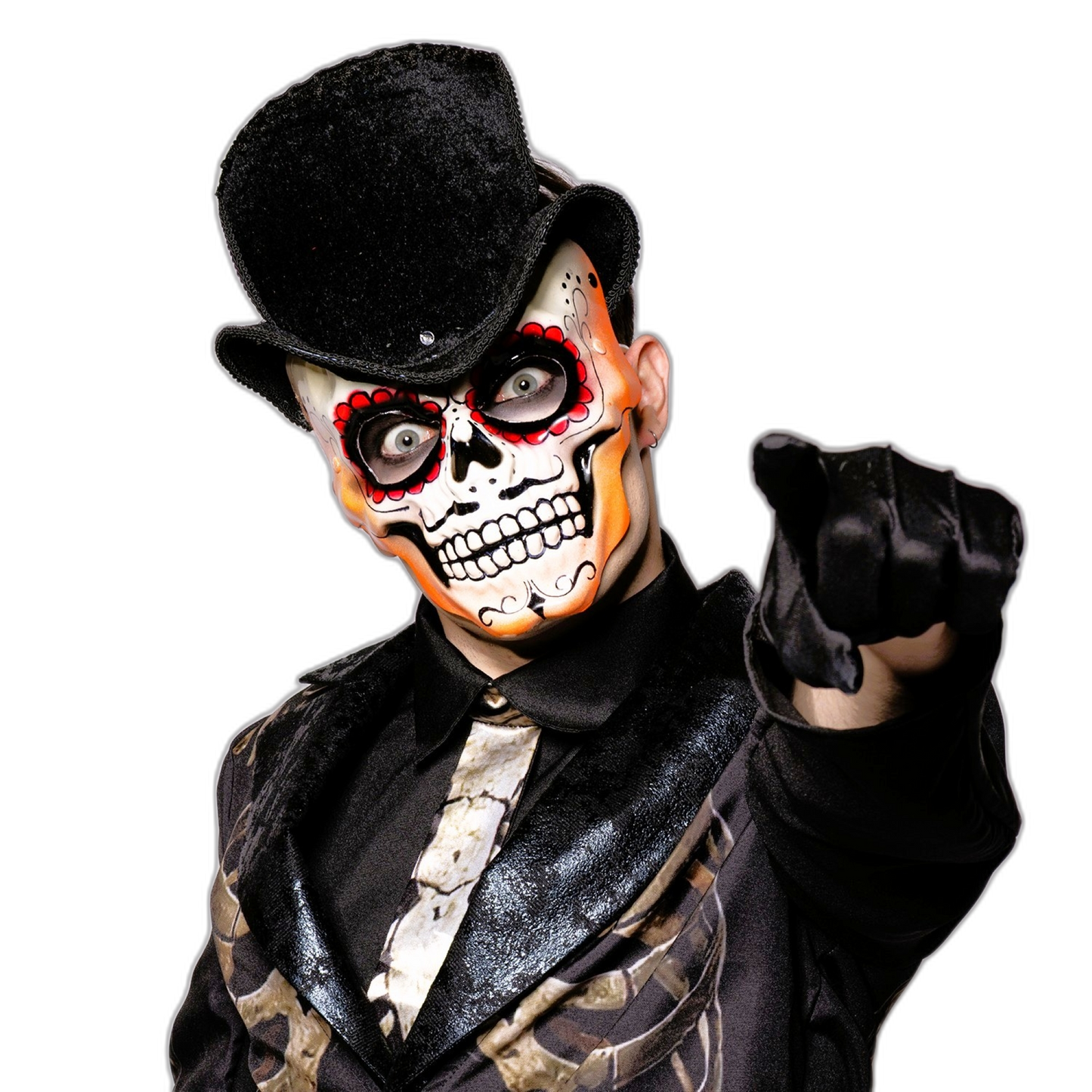 Day of the Dead, Top Hat, Skull Mask