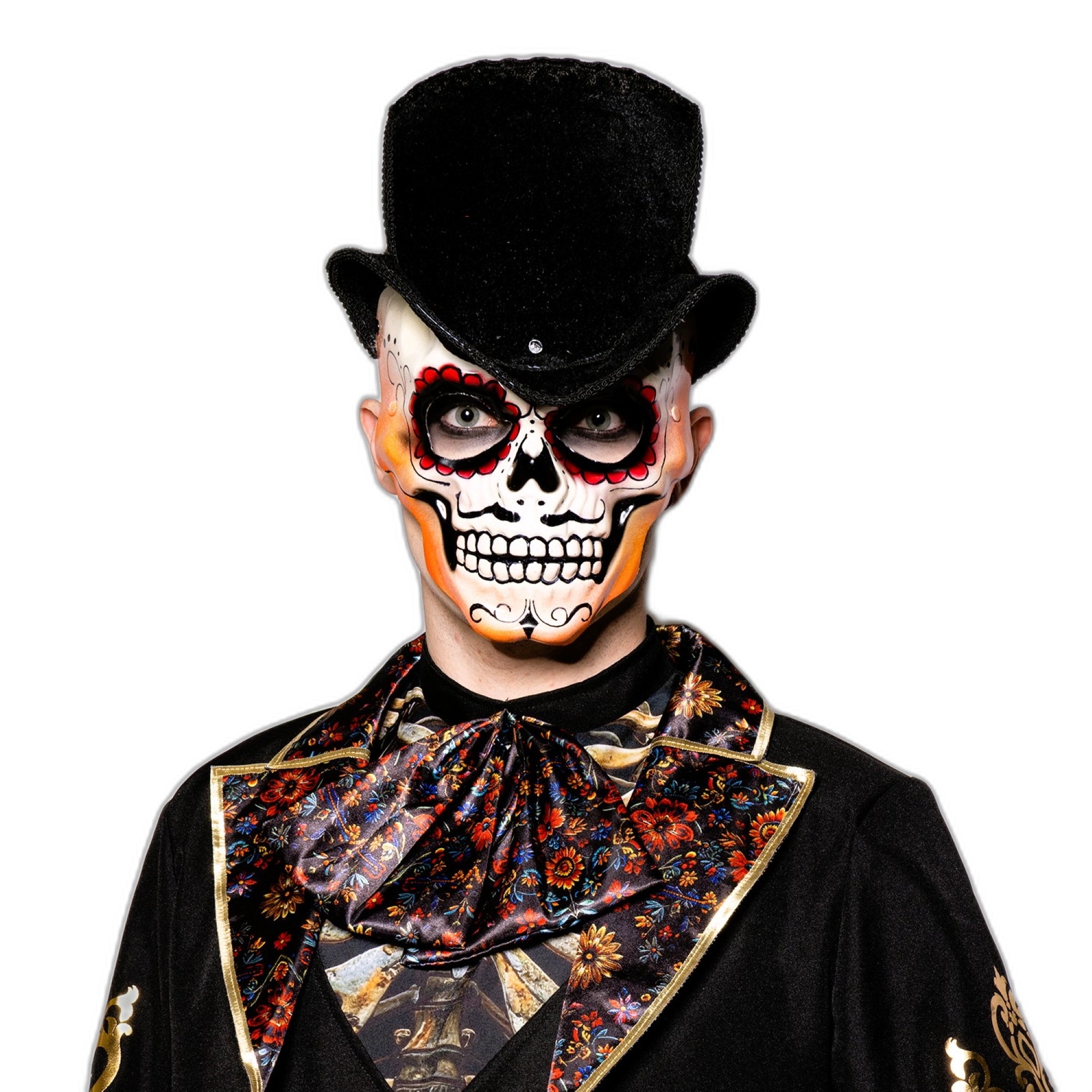 Day of the Dead, Top Hat, Skull Mask