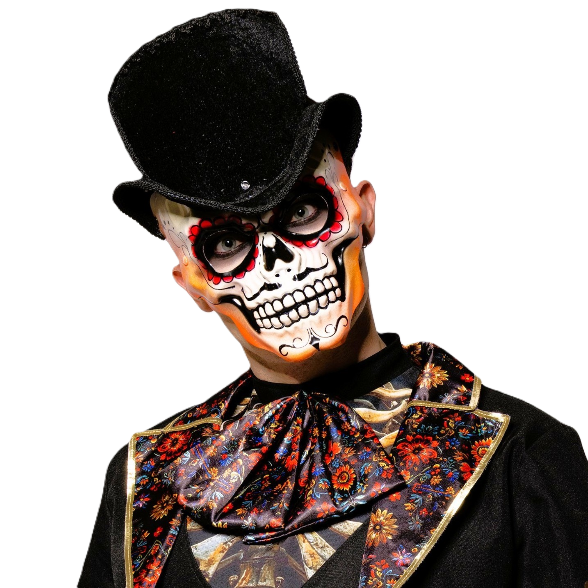 Day of the Dead, Top Hat, Skull Mask