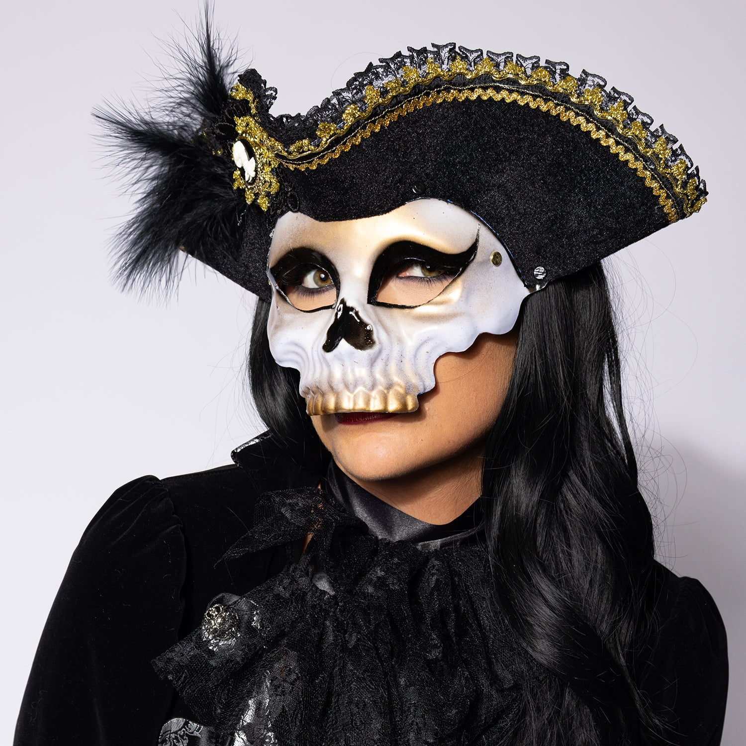 Deluxe Pirate Skull Mask