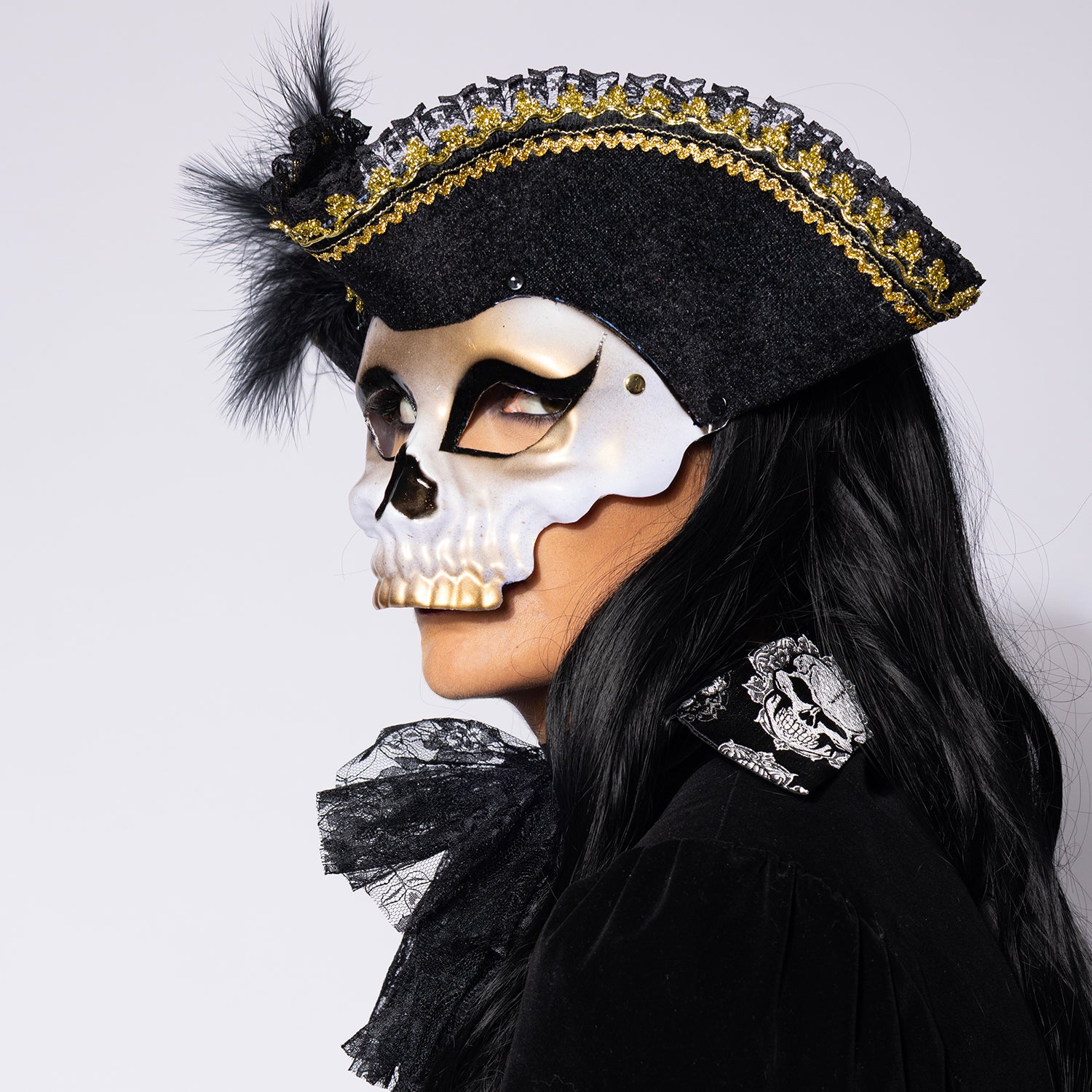 Deluxe Pirate Skull Mask
