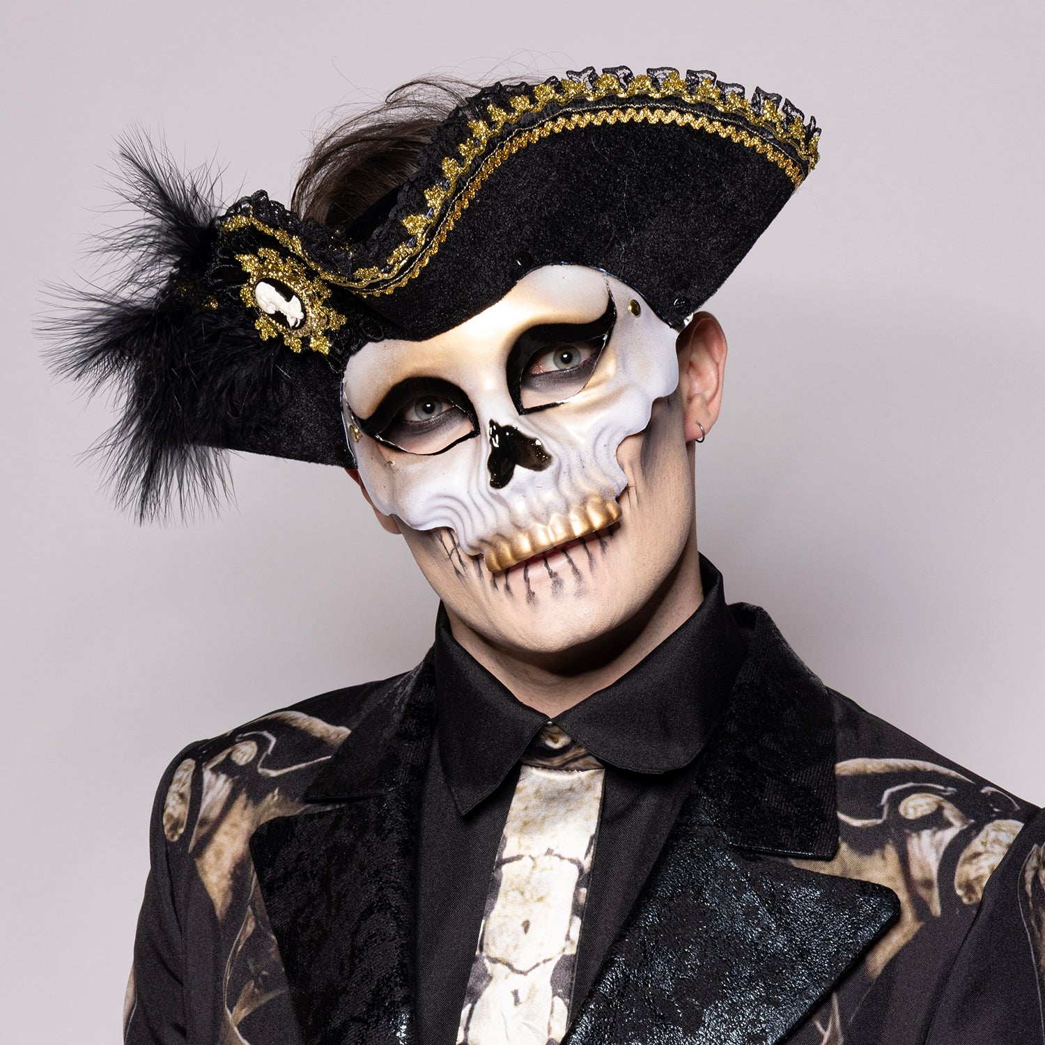 Deluxe Pirate Skull Mask