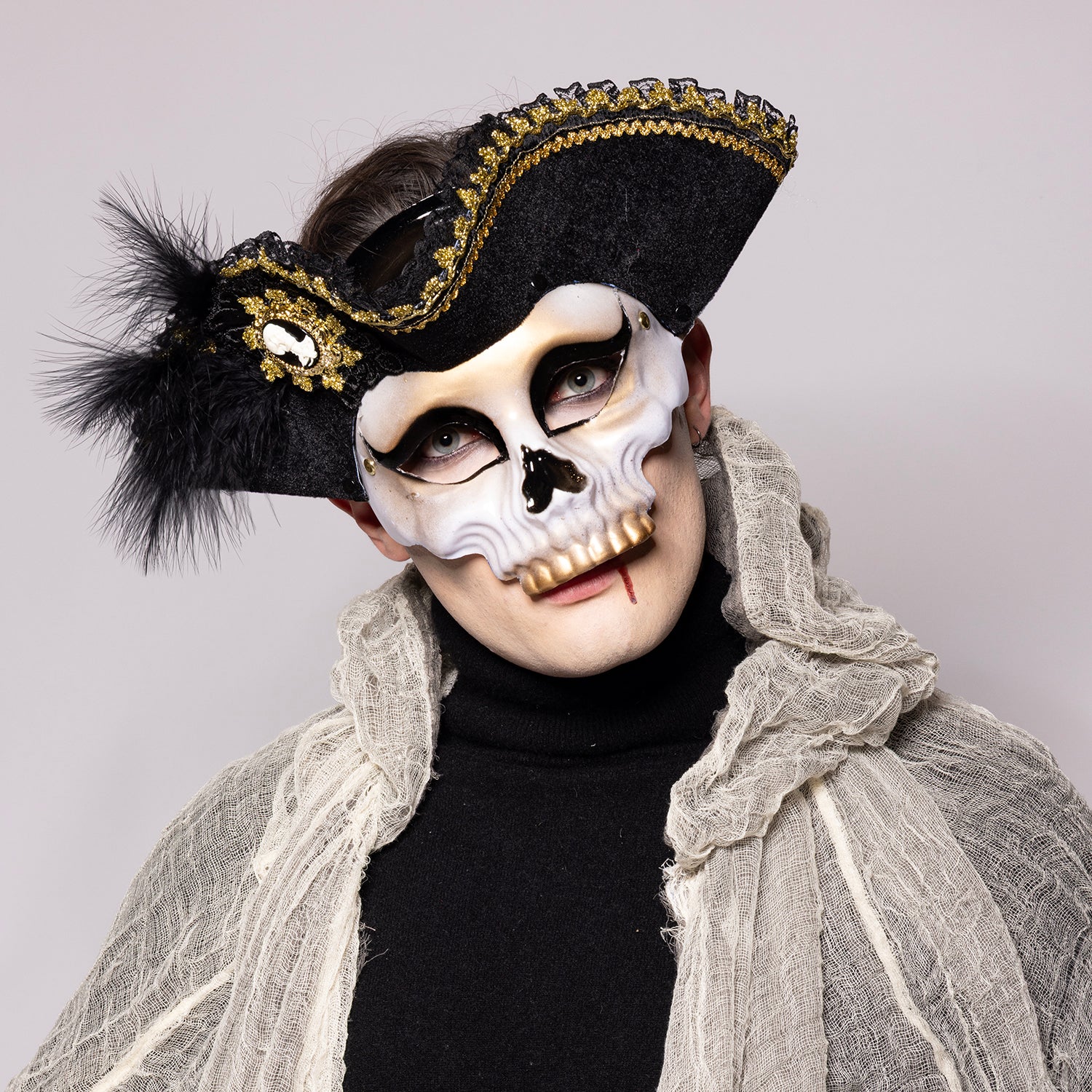 Deluxe Pirate Skull Mask