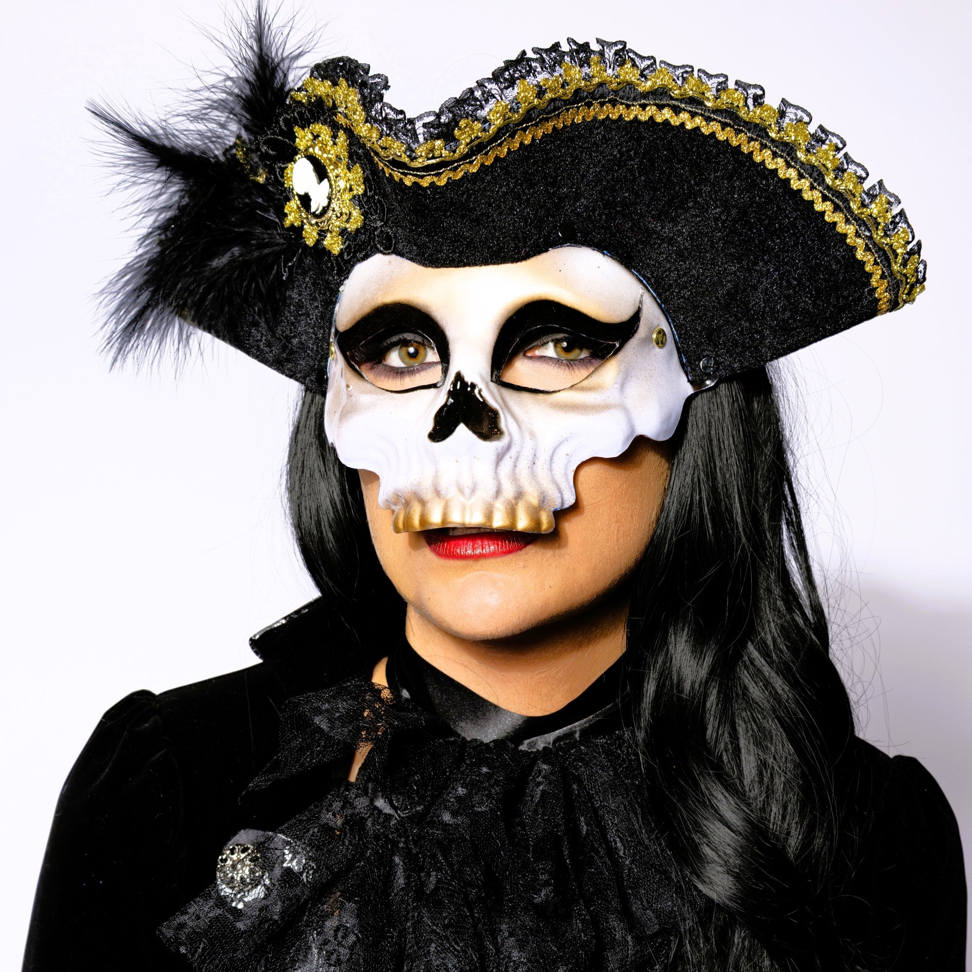 Deluxe Pirate Skull Mask