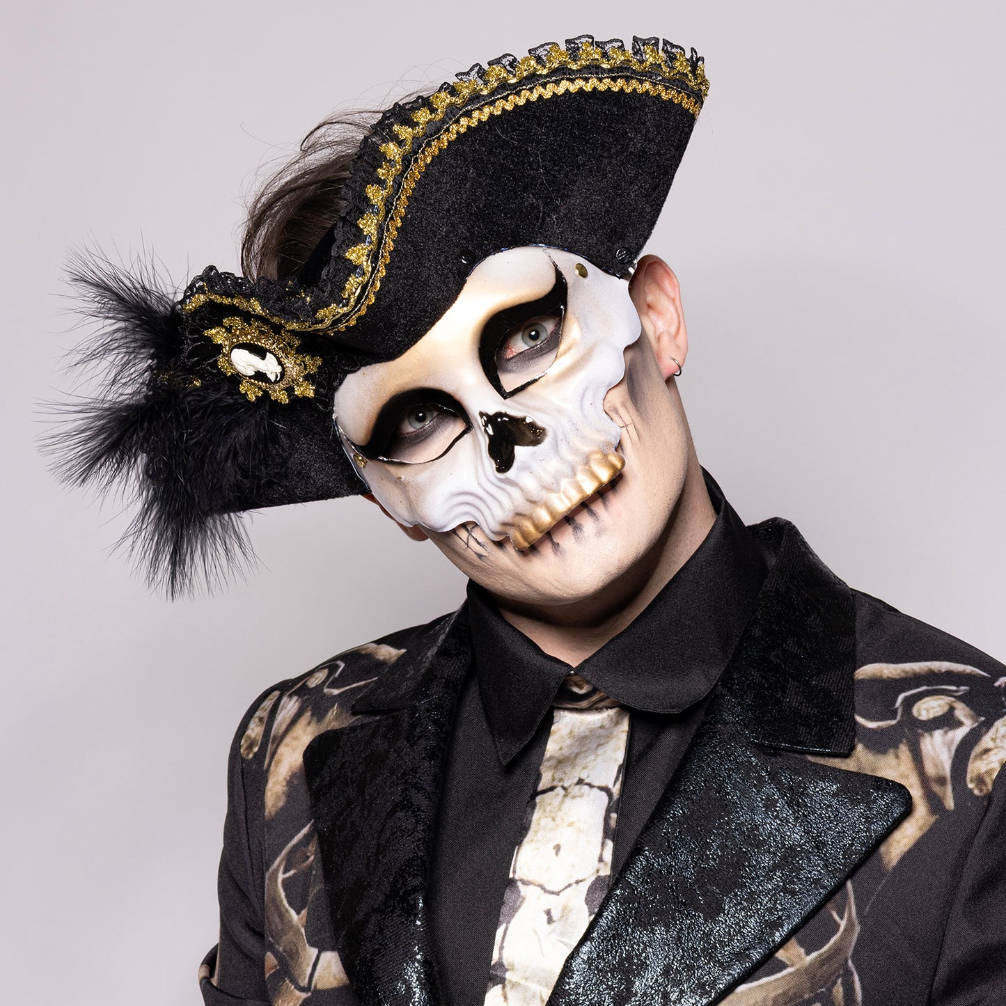 Deluxe Pirate Skull Mask