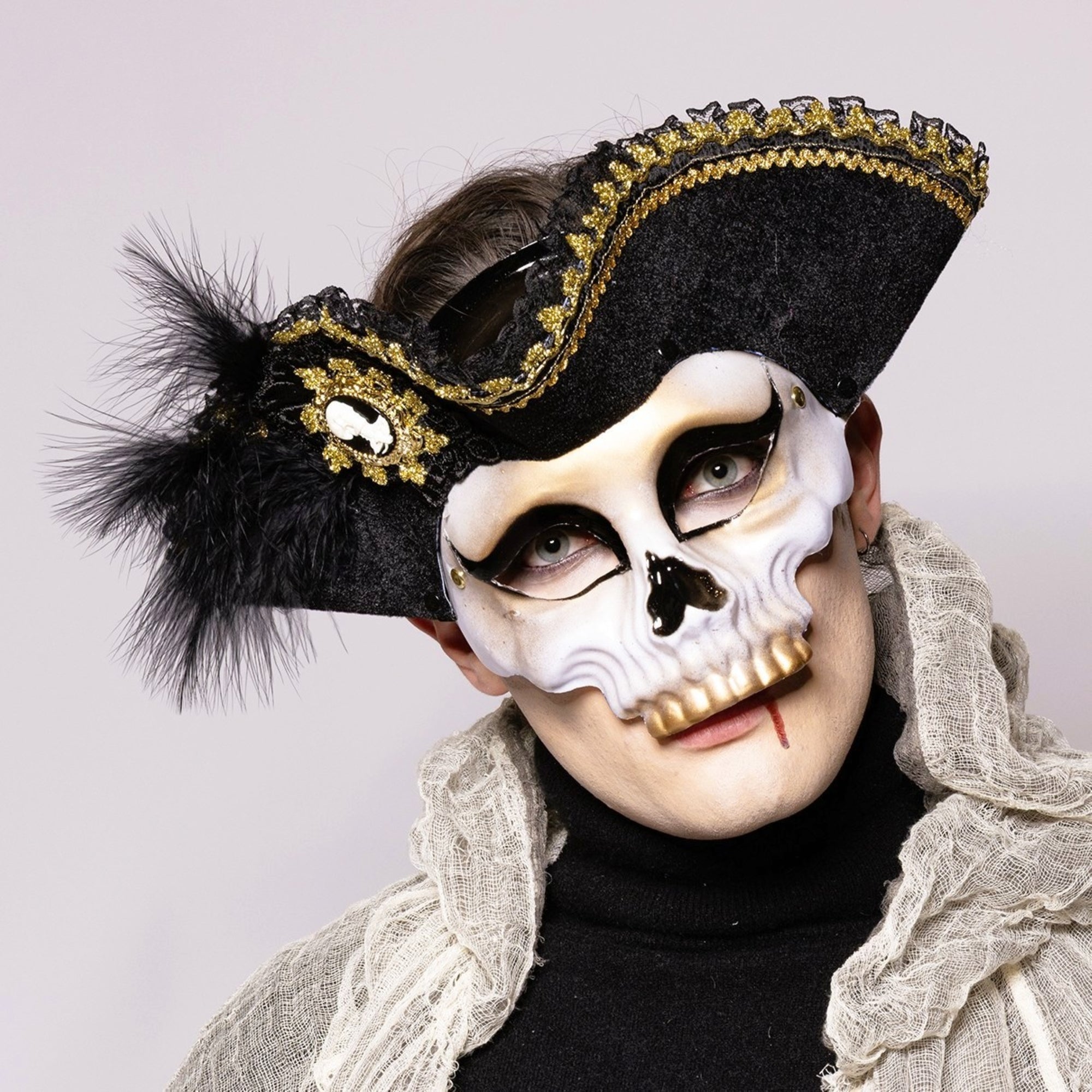 Deluxe Pirate Skull Mask