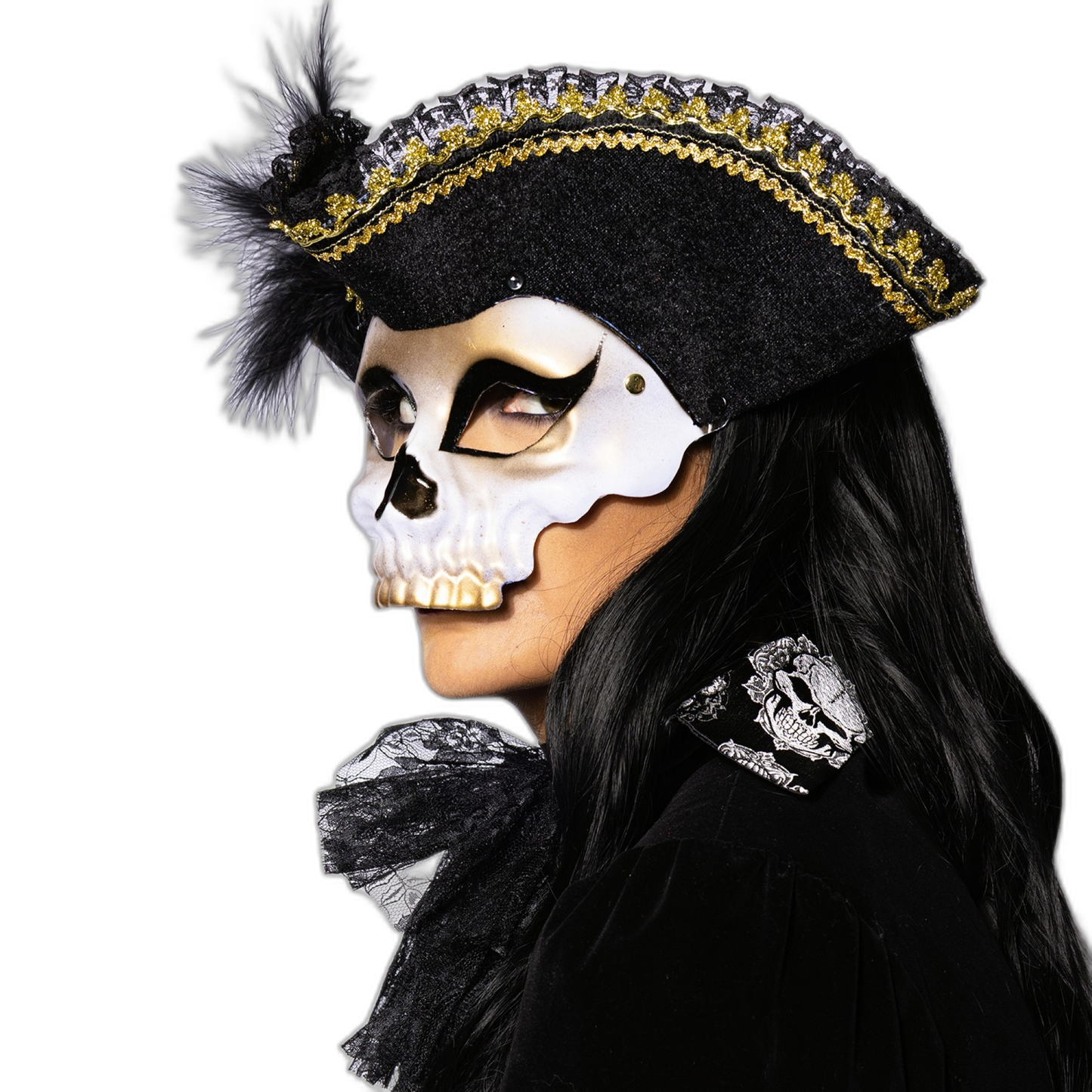 Deluxe Pirate Skull Mask