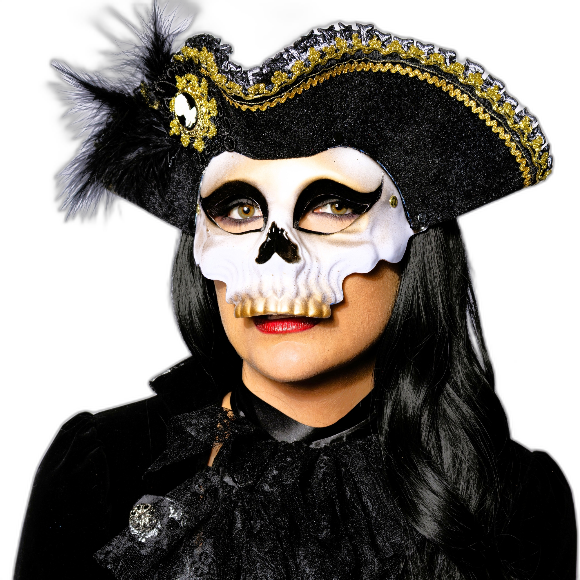 Deluxe Pirate Skull Mask