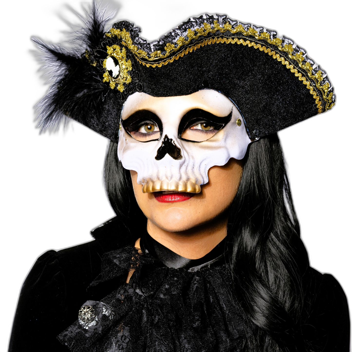 Deluxe Pirate Skull Mask