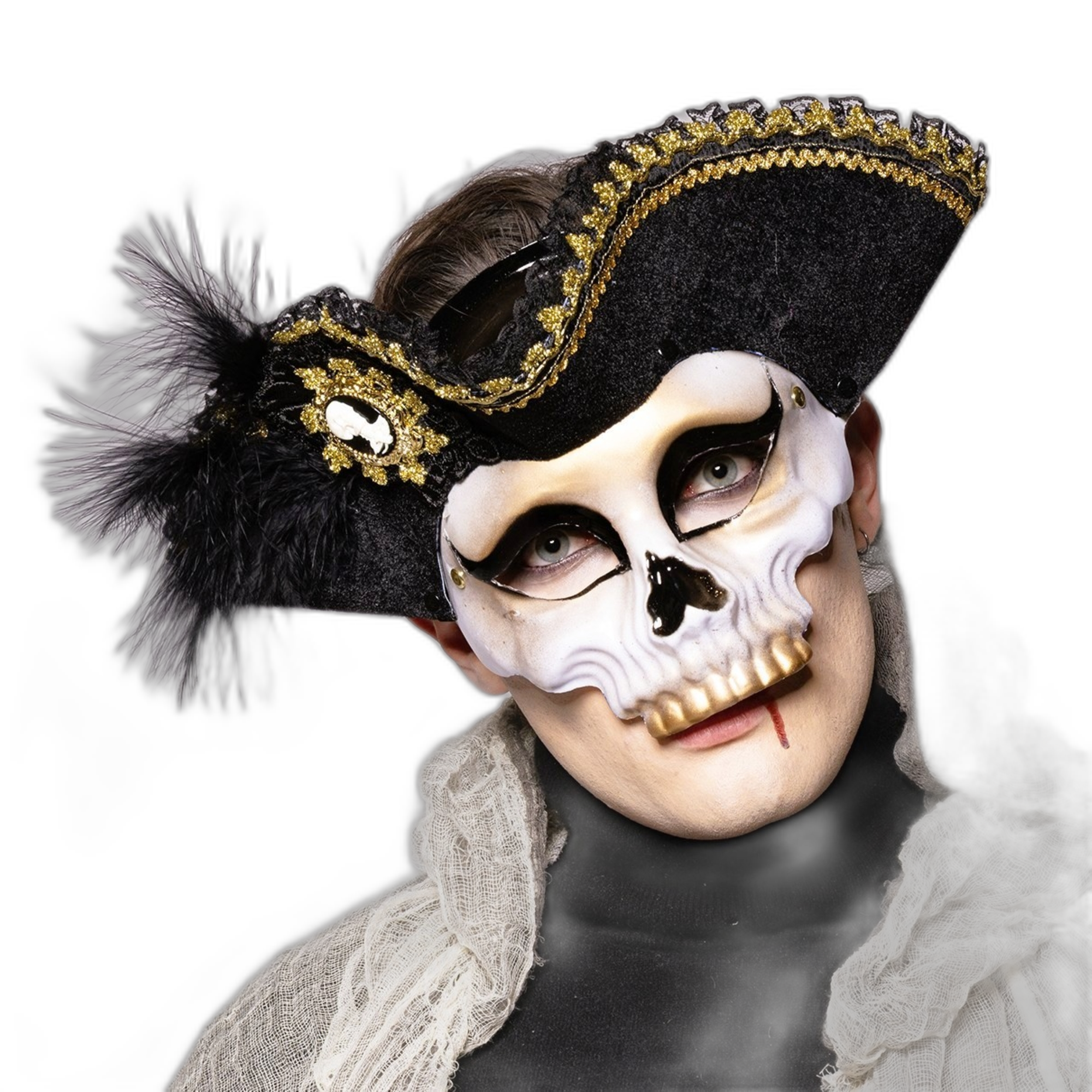 Deluxe Pirate Skull Mask