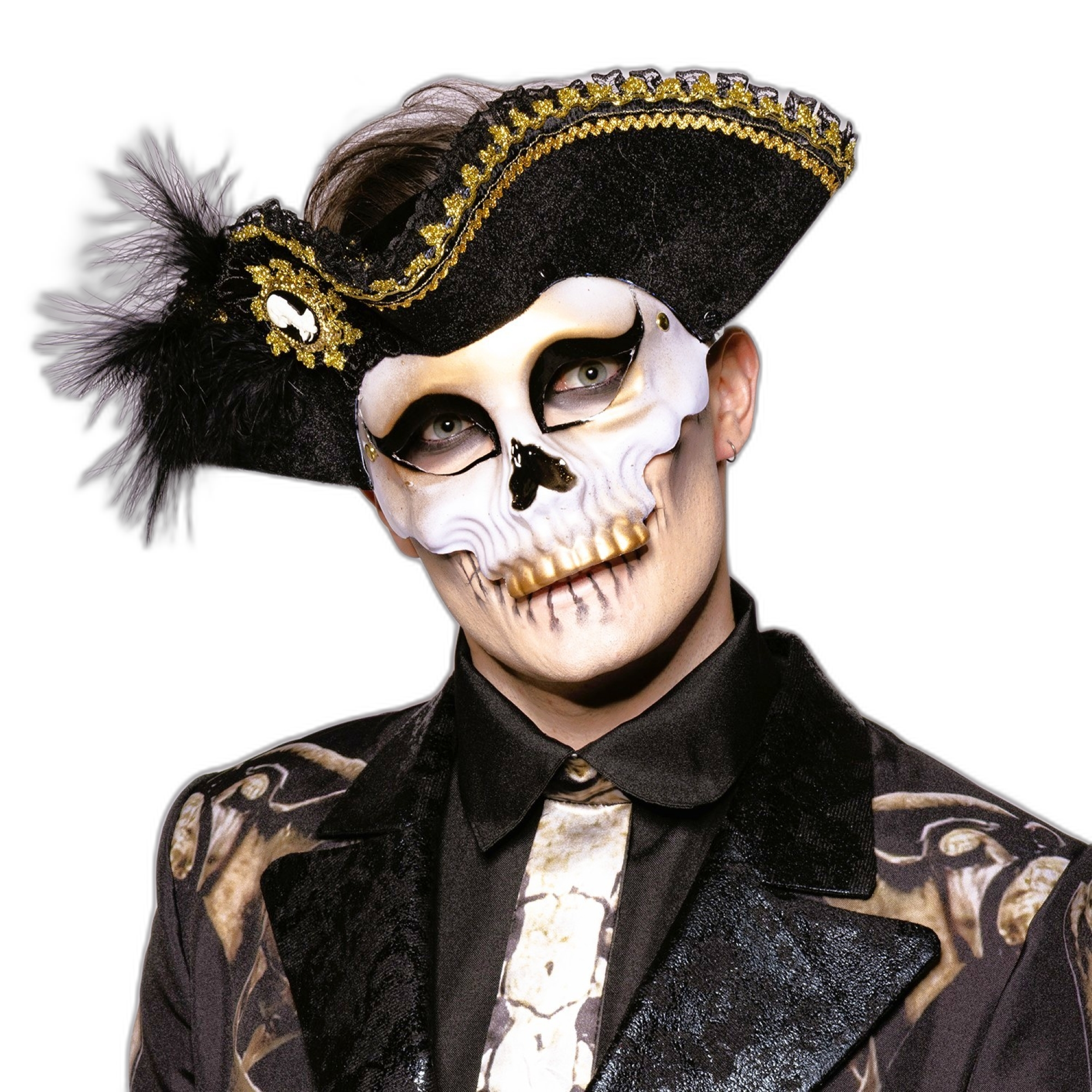 Deluxe Pirate Skull Mask