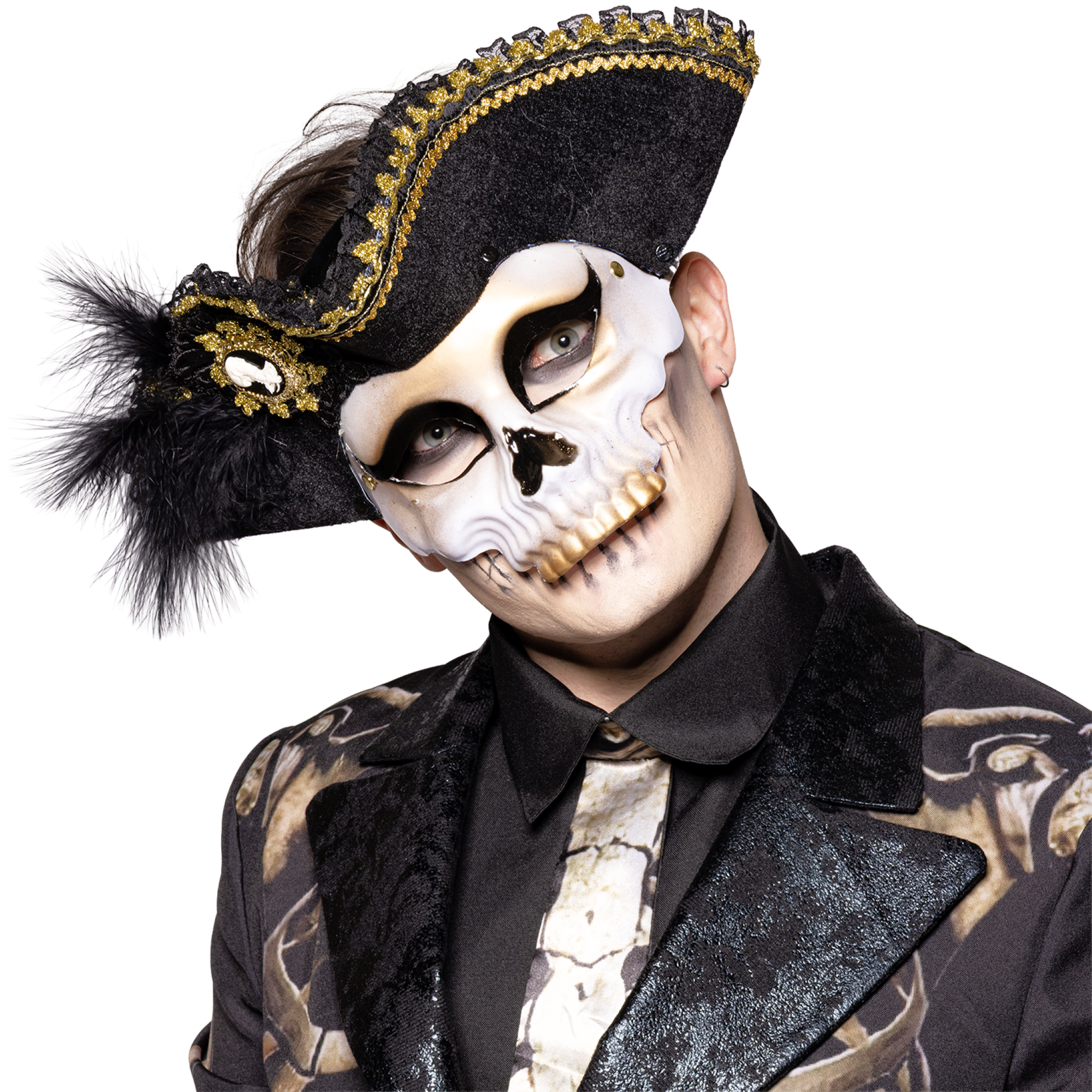 Deluxe Pirate Skull Mask