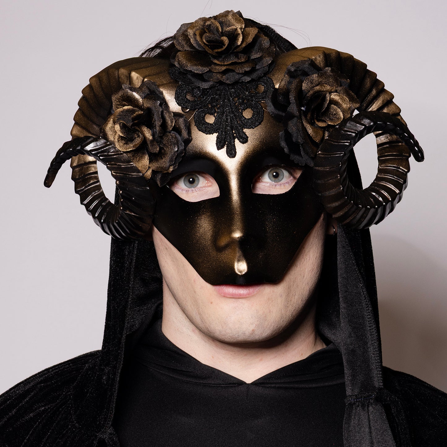 Eye Mask, Floral Ram, Golden
