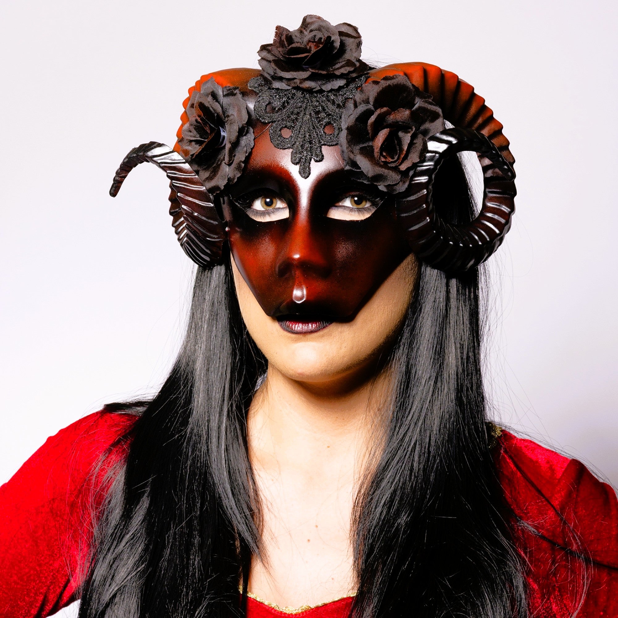 Eye Mask, Floral Ram, Rouge