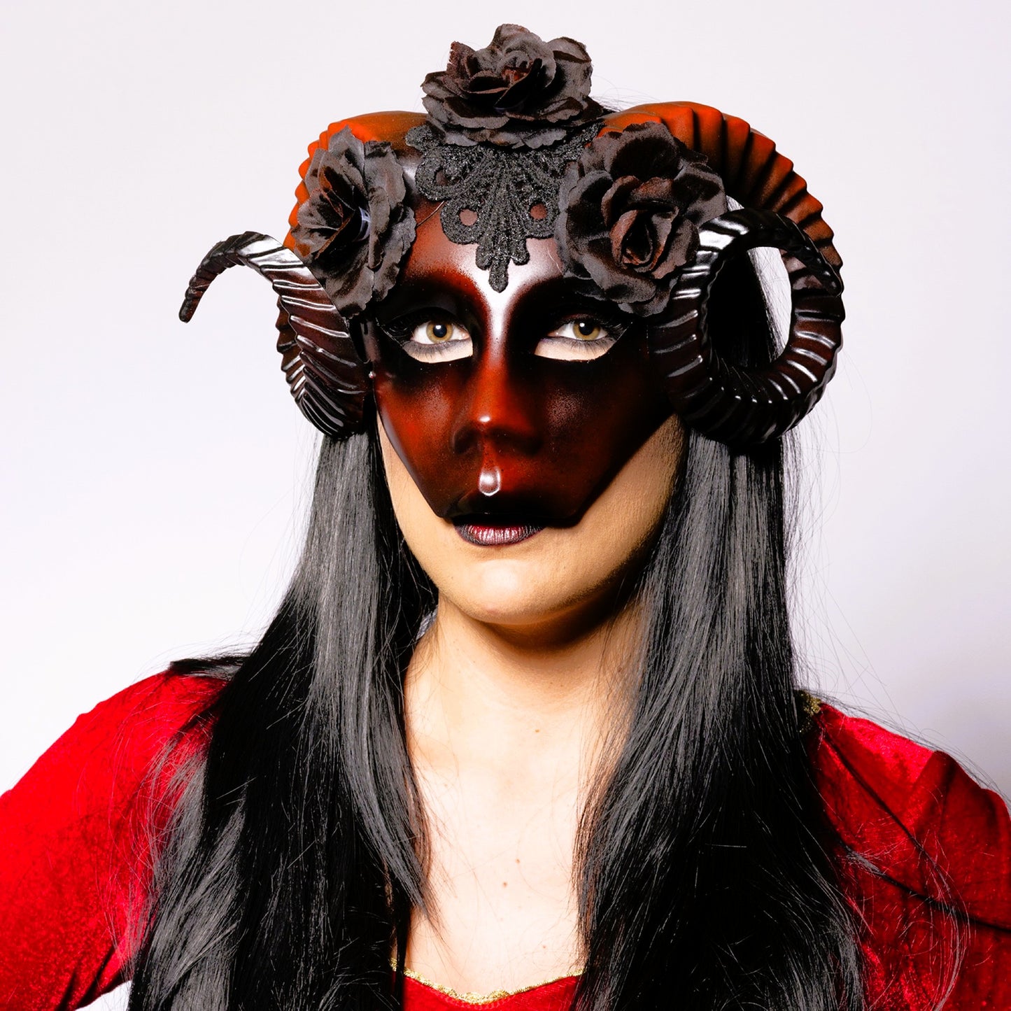 Eye Mask, Floral Ram, Rouge