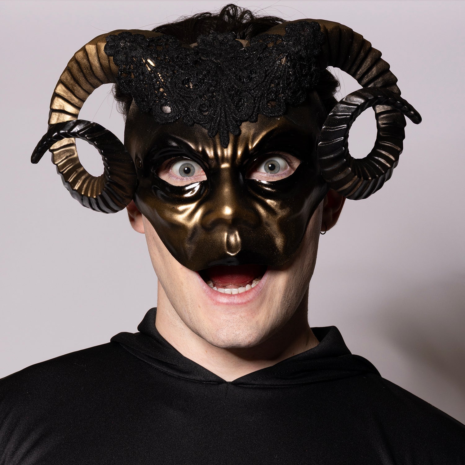 Eye Mask, Horned Ram, Golden