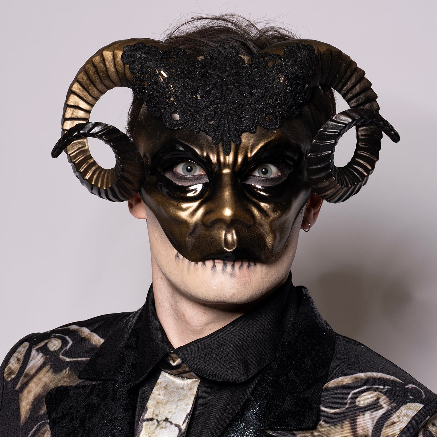 Eye Mask, Horned Ram, Golden