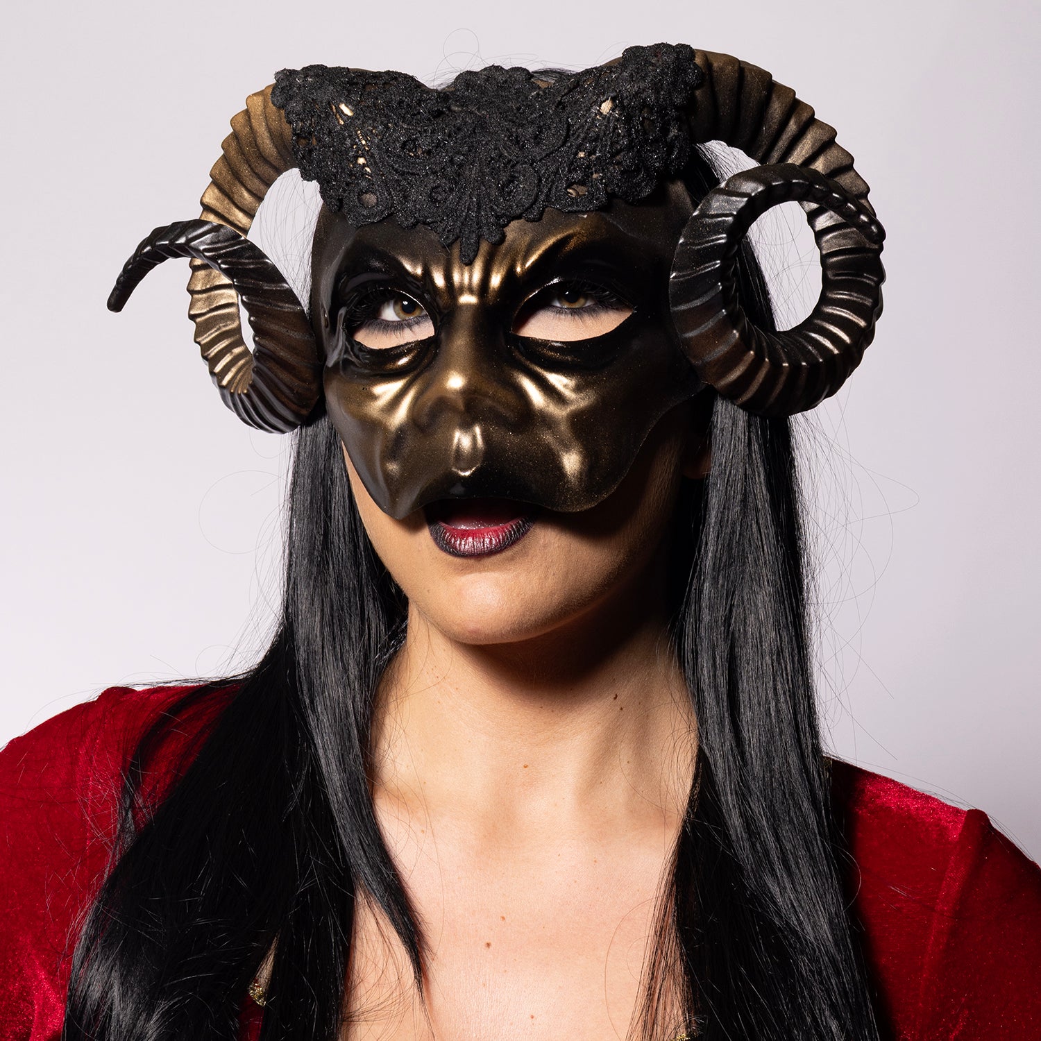 Eye Mask, Horned Ram, Golden