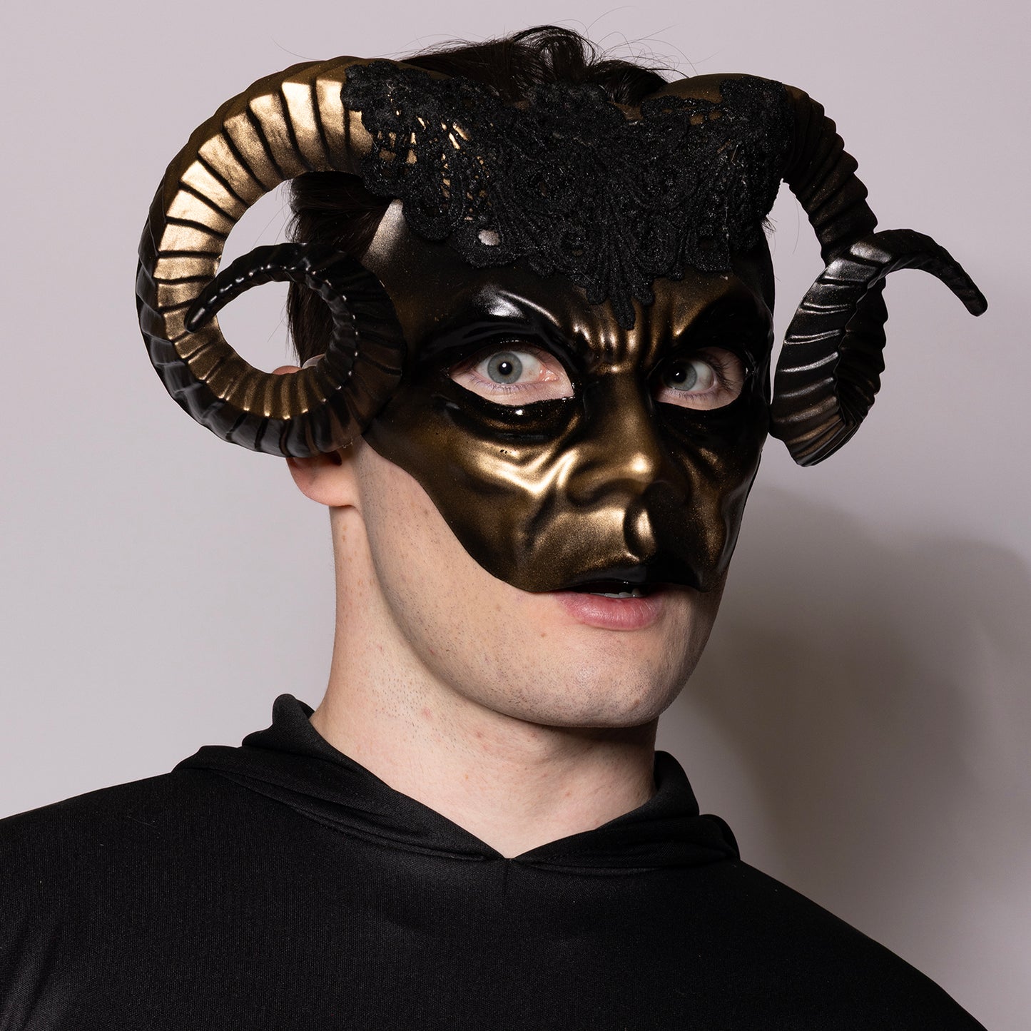 Eye Mask, Horned Ram, Golden
