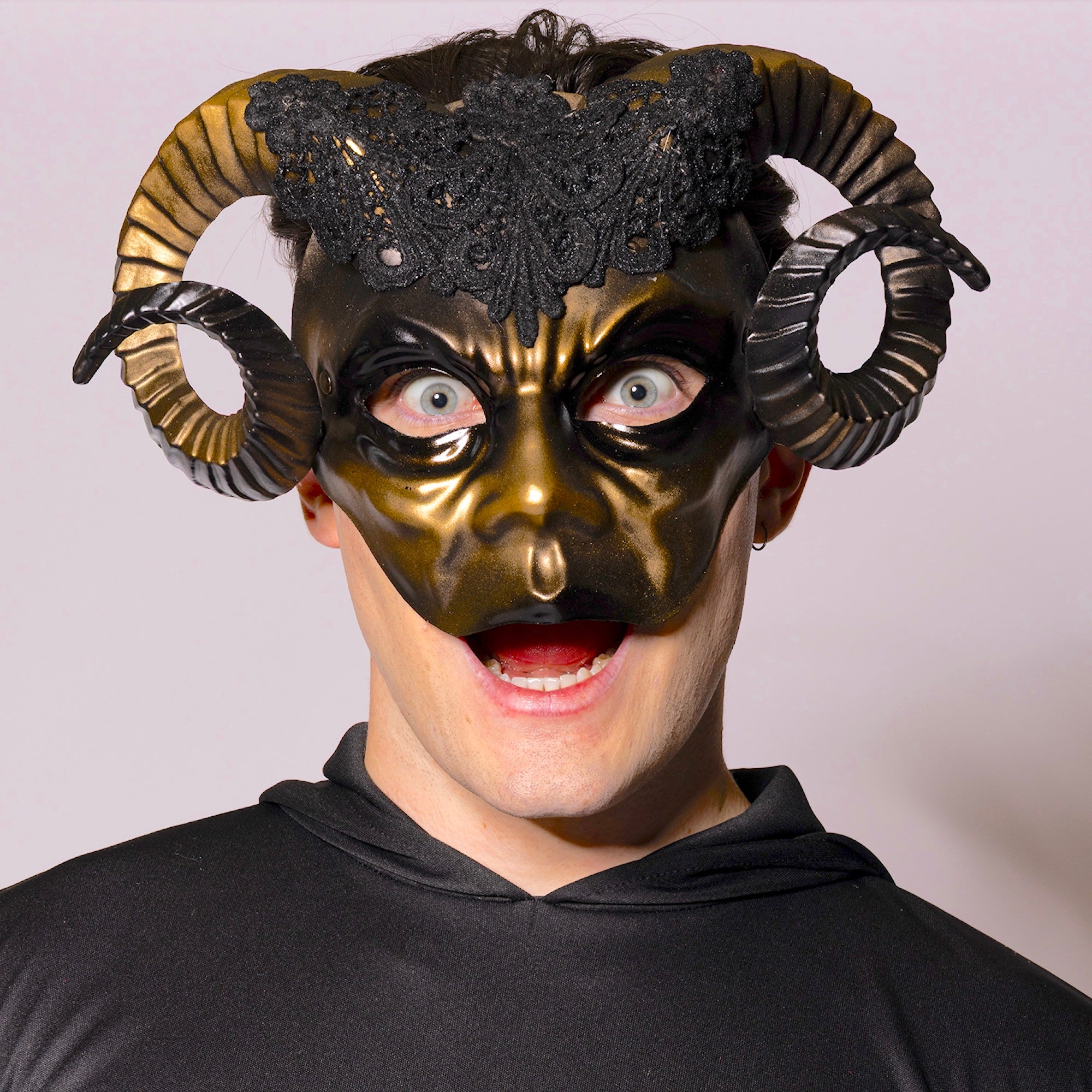 Eye Mask, Horned Ram, Golden
