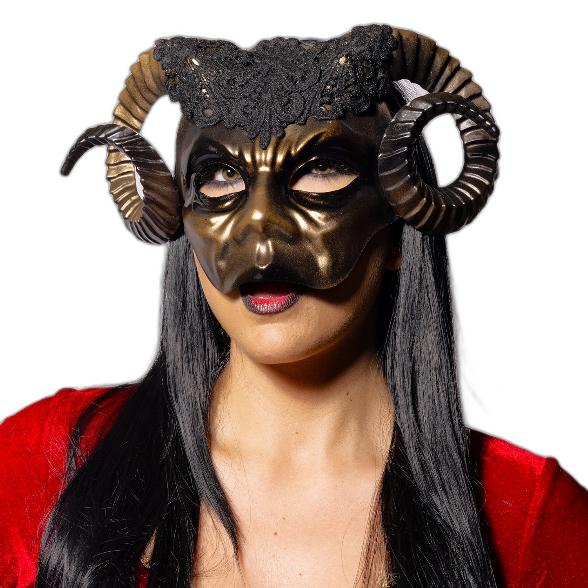 Eye Mask, Horned Ram, Golden