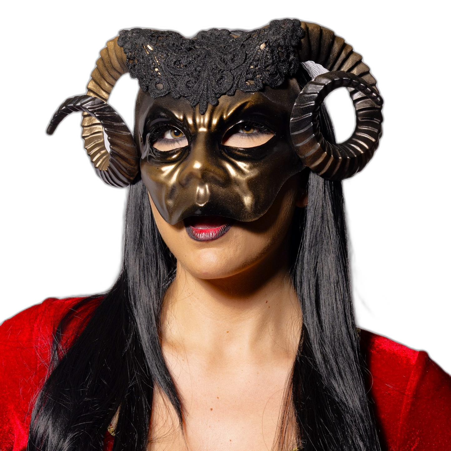 Eye Mask, Horned Ram, Golden