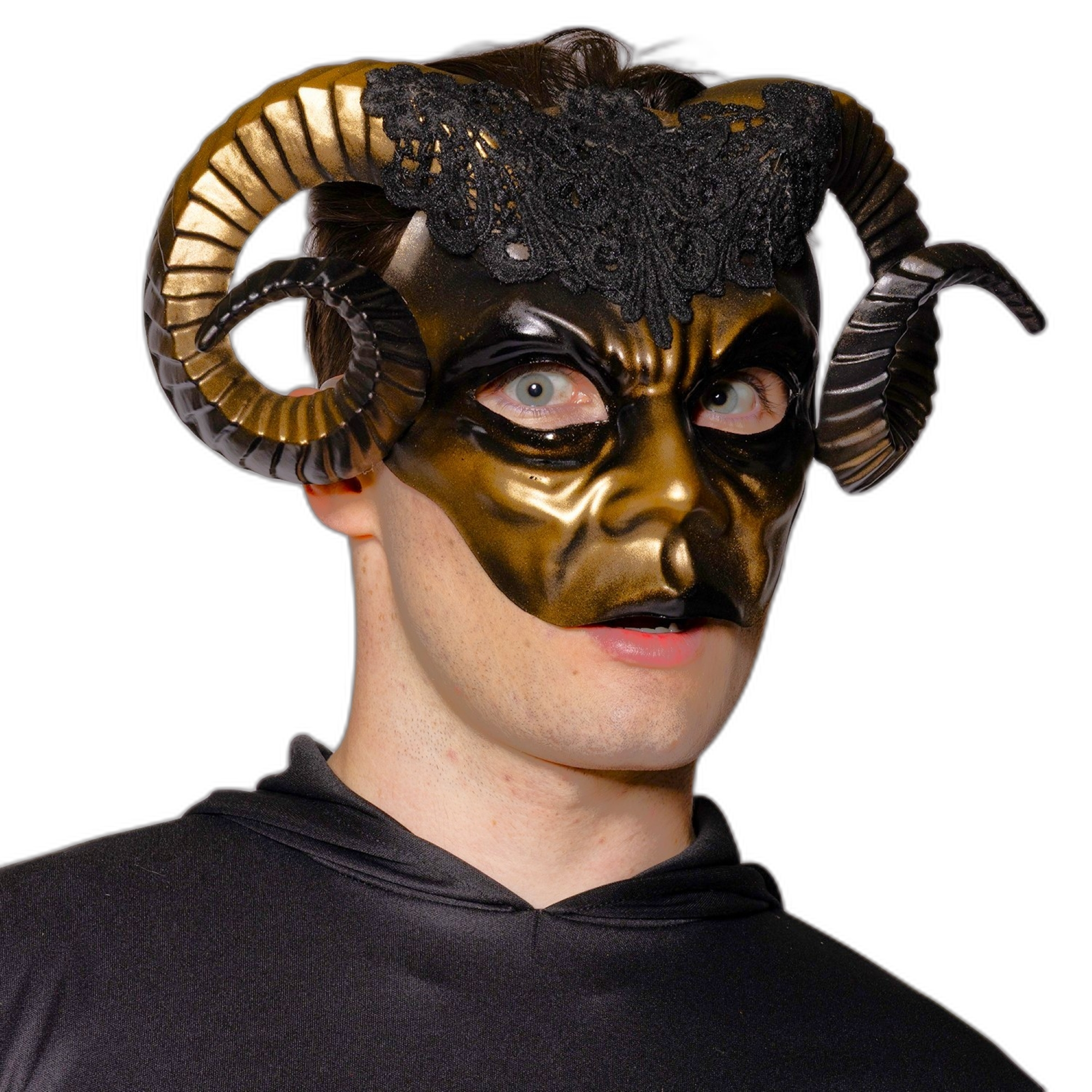 Eye Mask, Horned Ram, Golden
