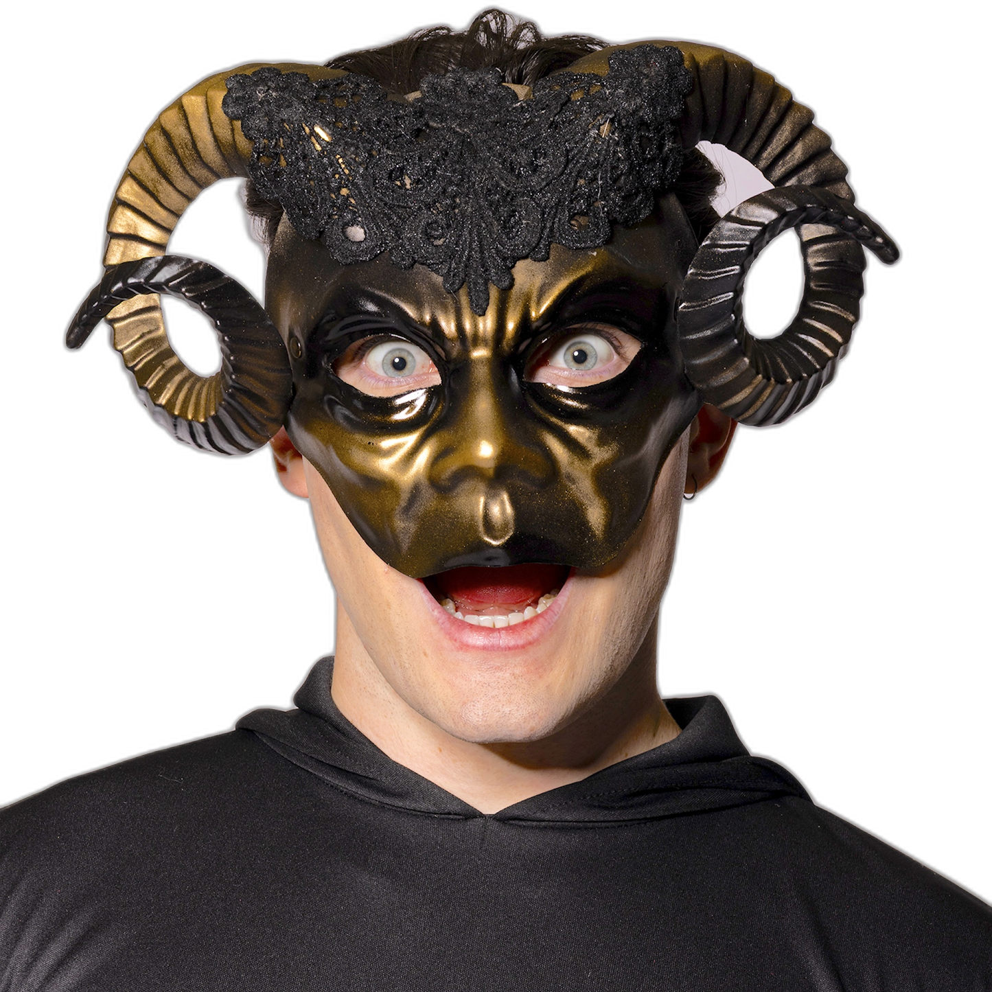Eye Mask, Horned Ram, Golden