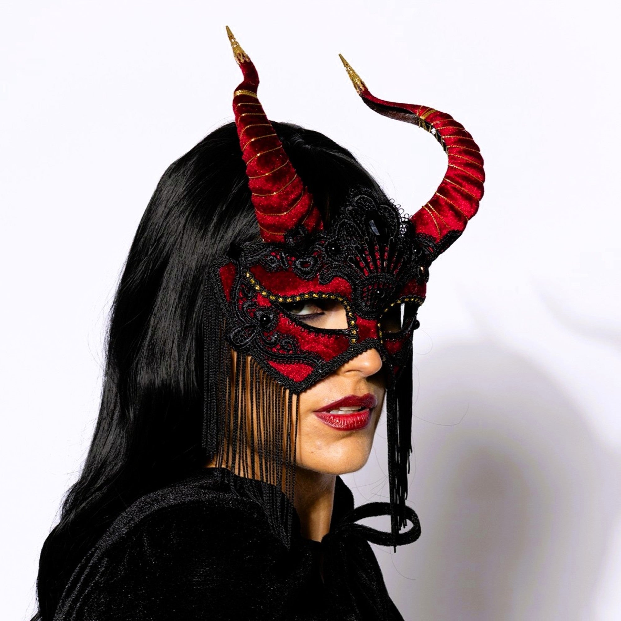 Deluxe, Red Laced, Devil Mask
