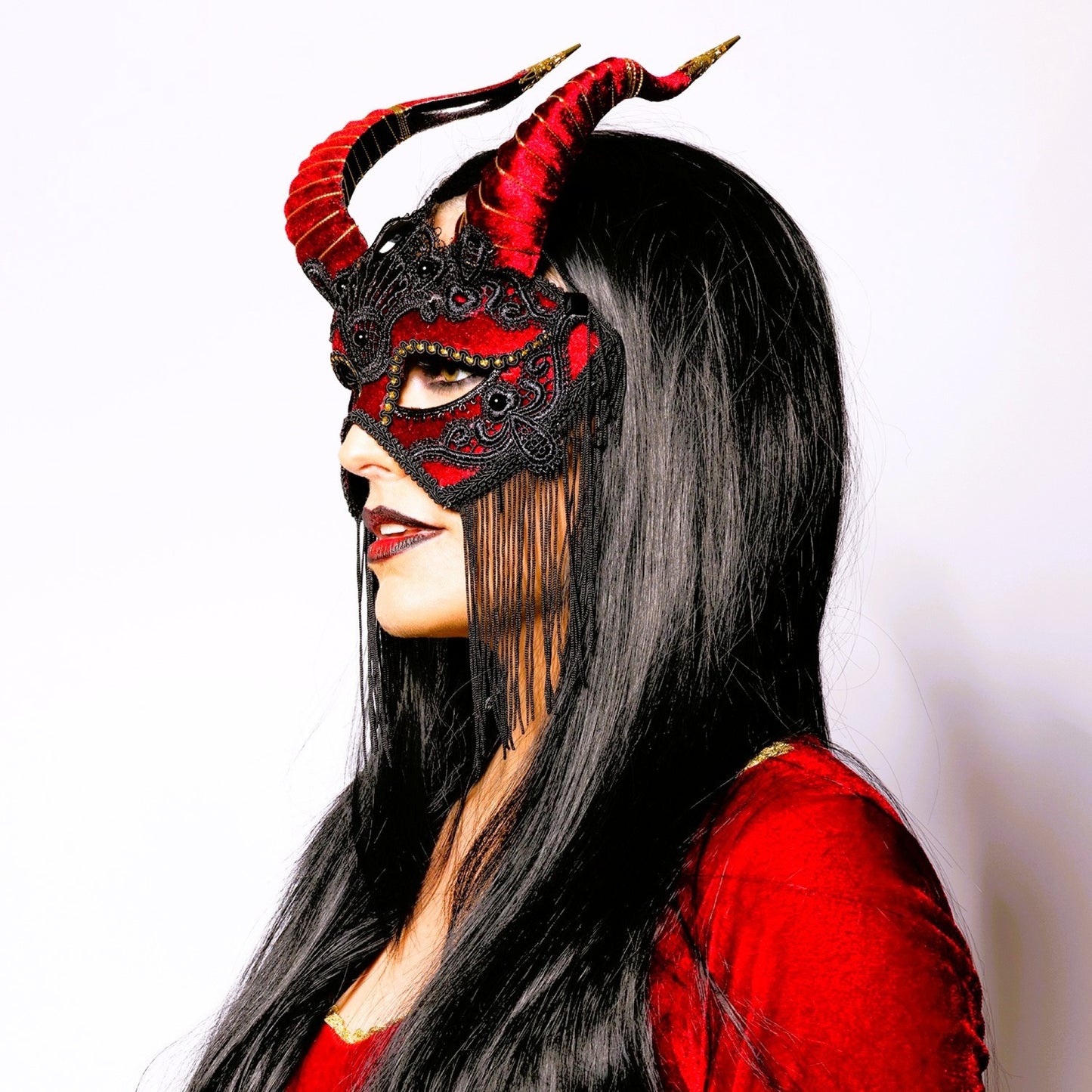 Deluxe, Red Laced, Devil Mask