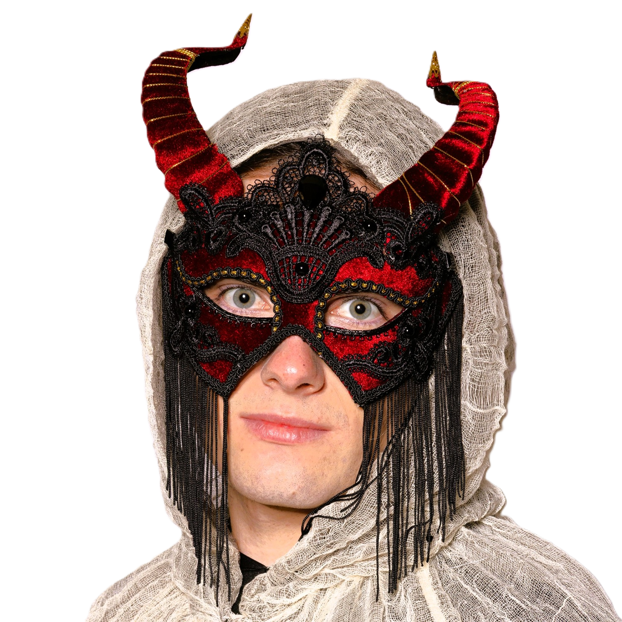 Deluxe, Red Laced, Devil Mask