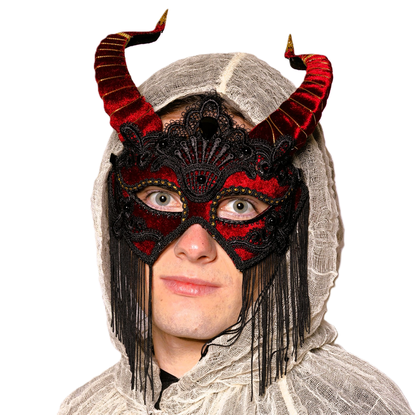 Deluxe, Red Laced, Devil Mask