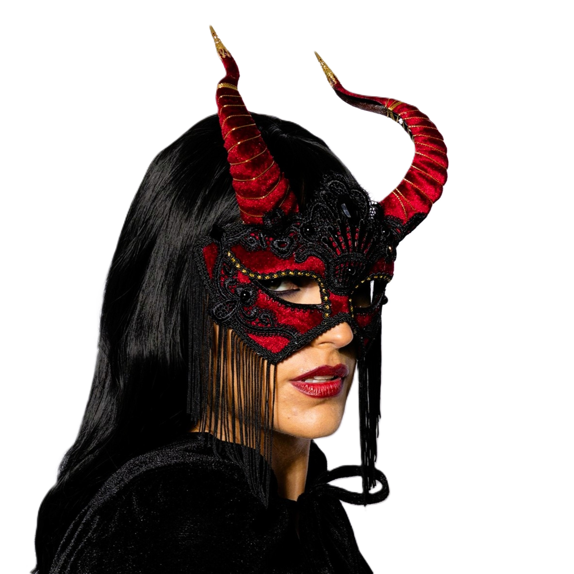 Deluxe, Red Laced, Devil Mask