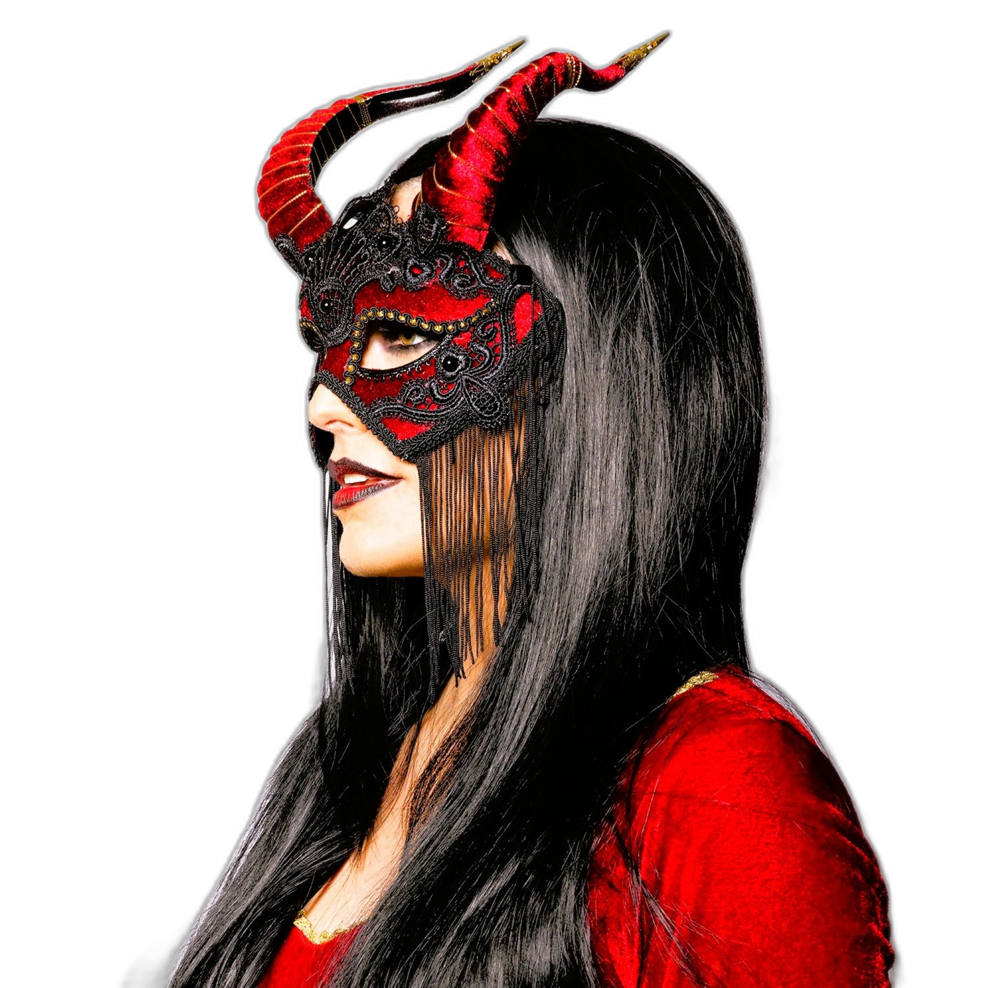 Deluxe, Red Laced, Devil Mask