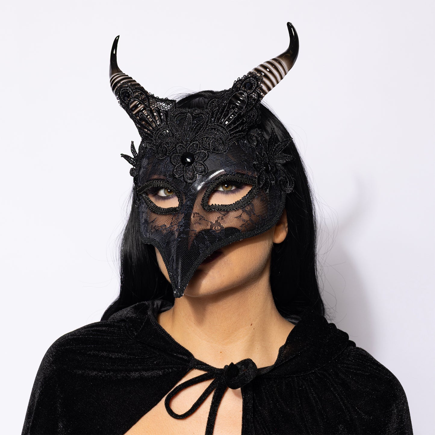 Deluxe Venetian Raven Mask